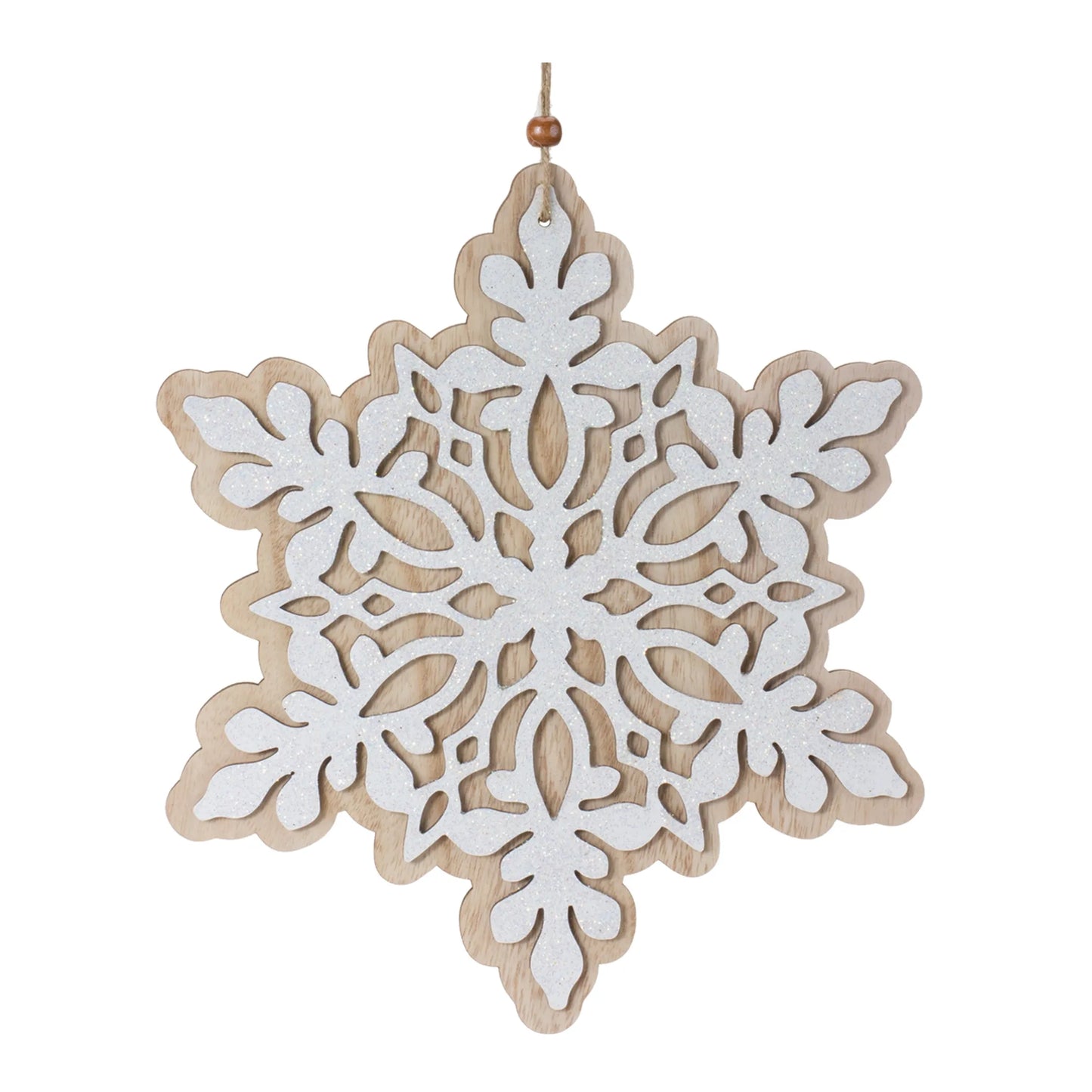 Wood Snowflake Ornaments