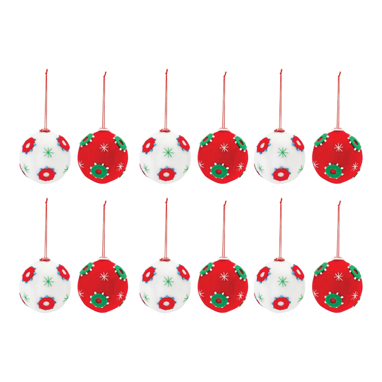 Whimsical Fabric Ball Ornament