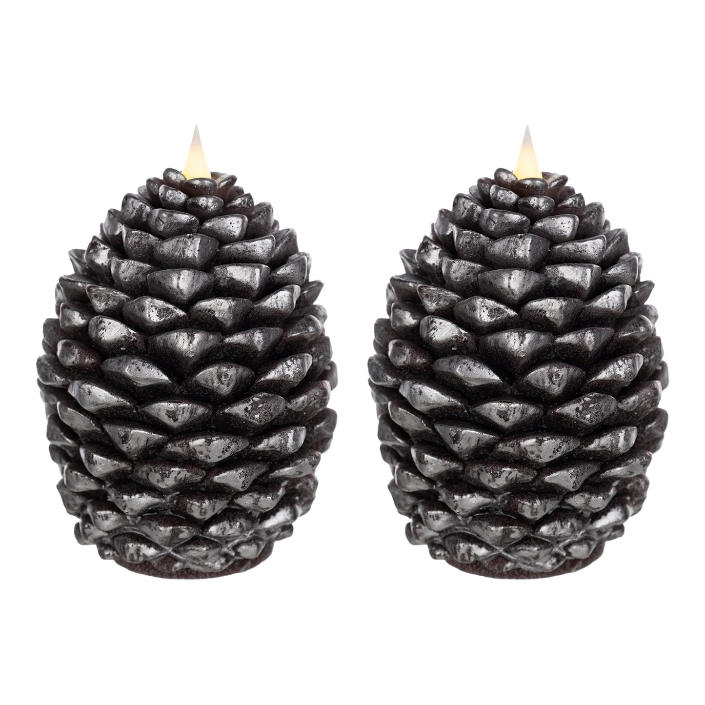 LED Pine Cone Candle