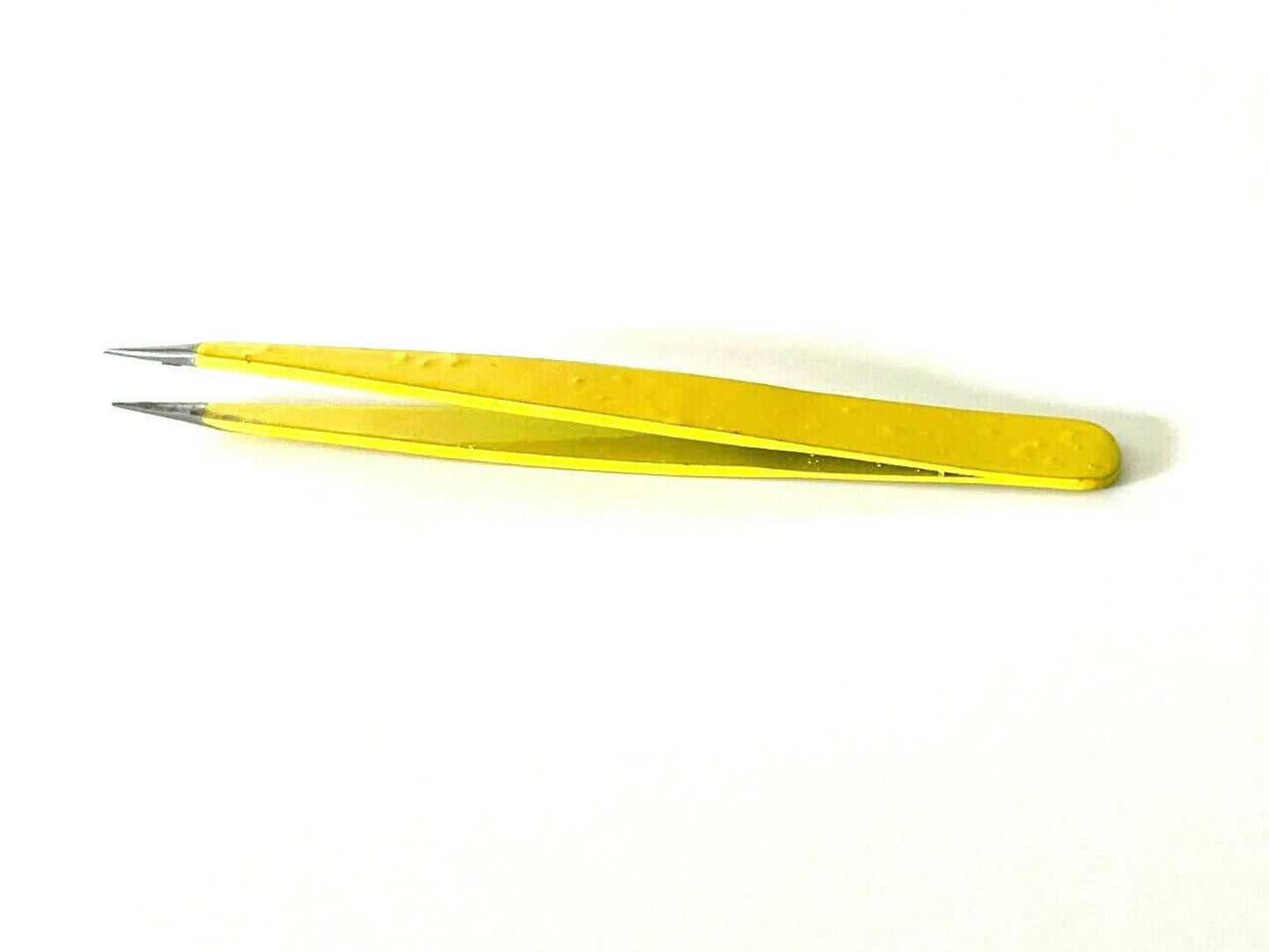 Yellow Eyebrow Hair Removal Multi Purpose Tweezers Pointed Tip