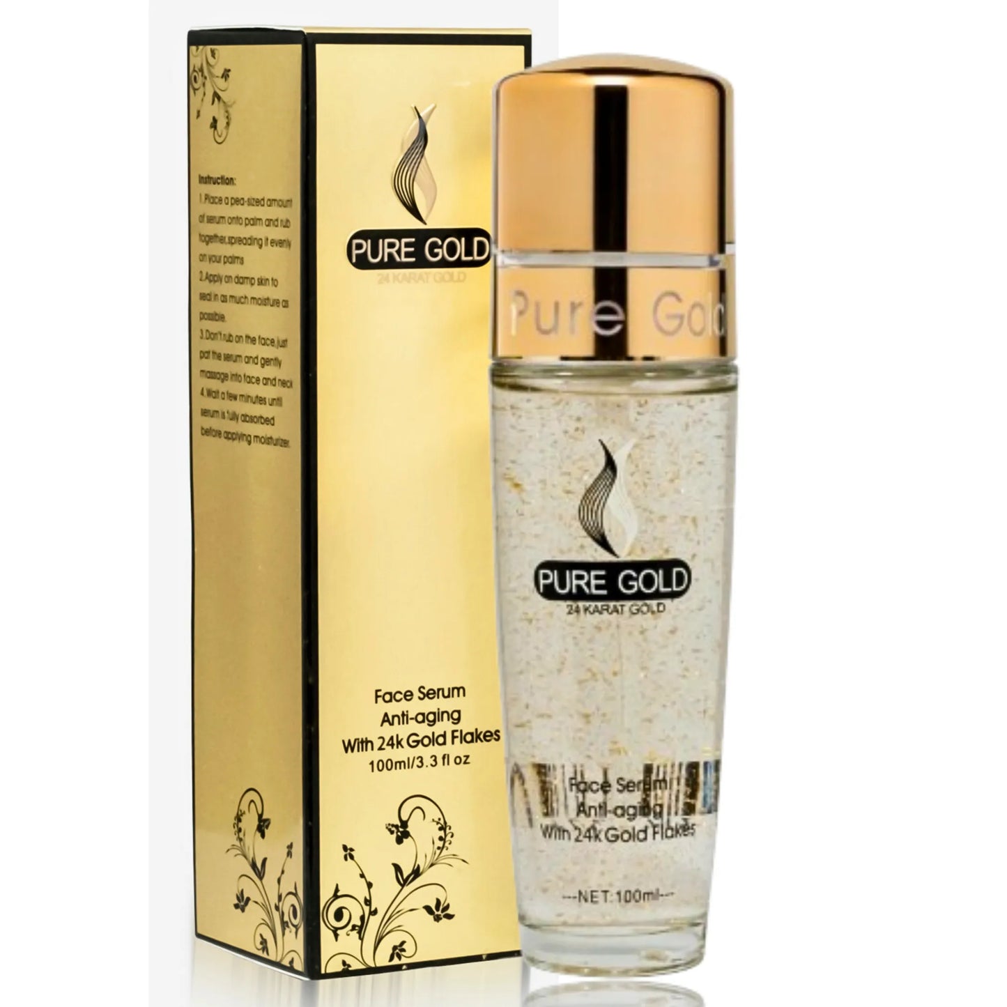 Anti-Aging Face Serum w/Gold Flakes