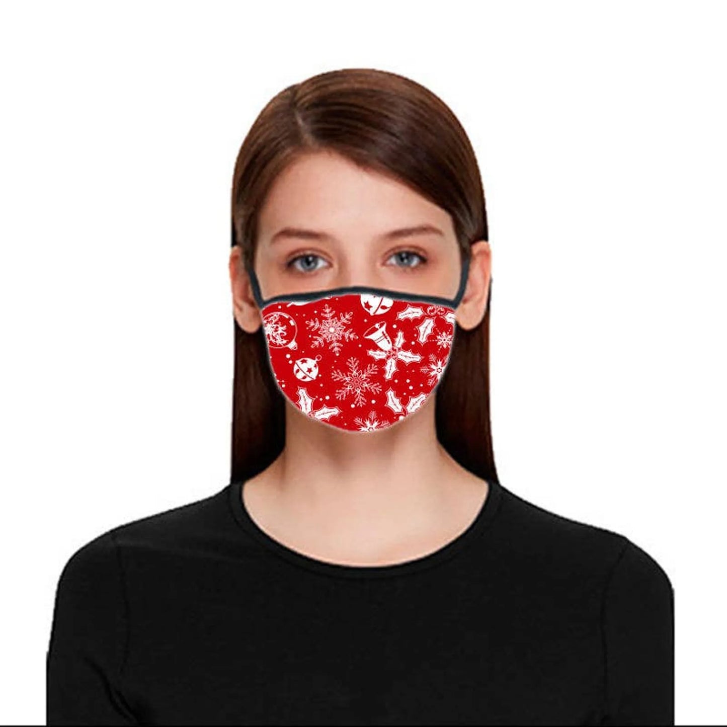 4-Pack Reusable Washable Holiday Face Masks + 8 Filters