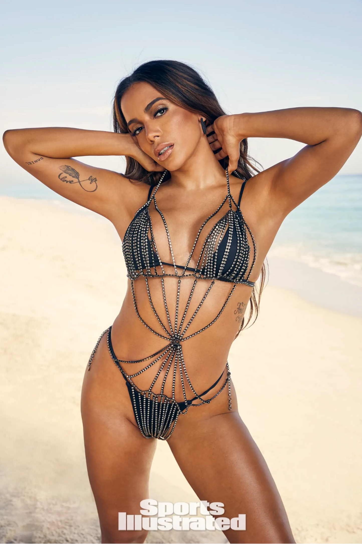 Anitta Black Bikini set SI - Pack Of: 1 | Coverage: Brazilian