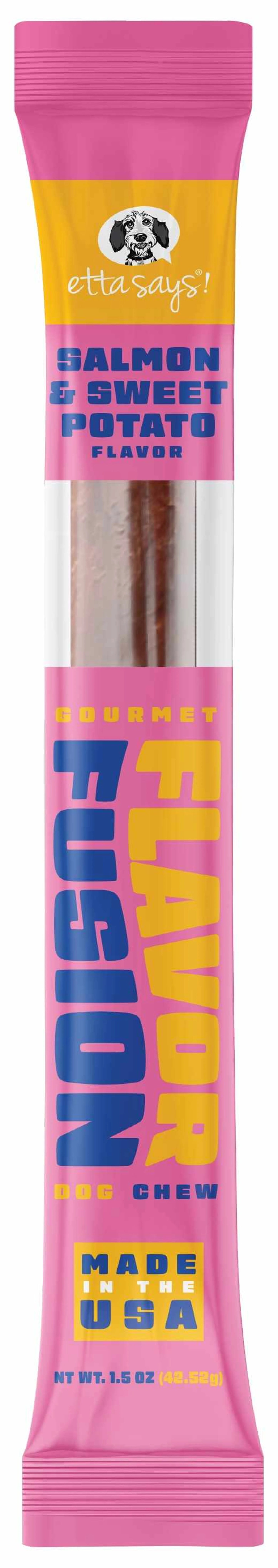 Etta Says! Flavor Fusion Dog Chew Salmon and Sweet Potato 1.5 oz 12ct