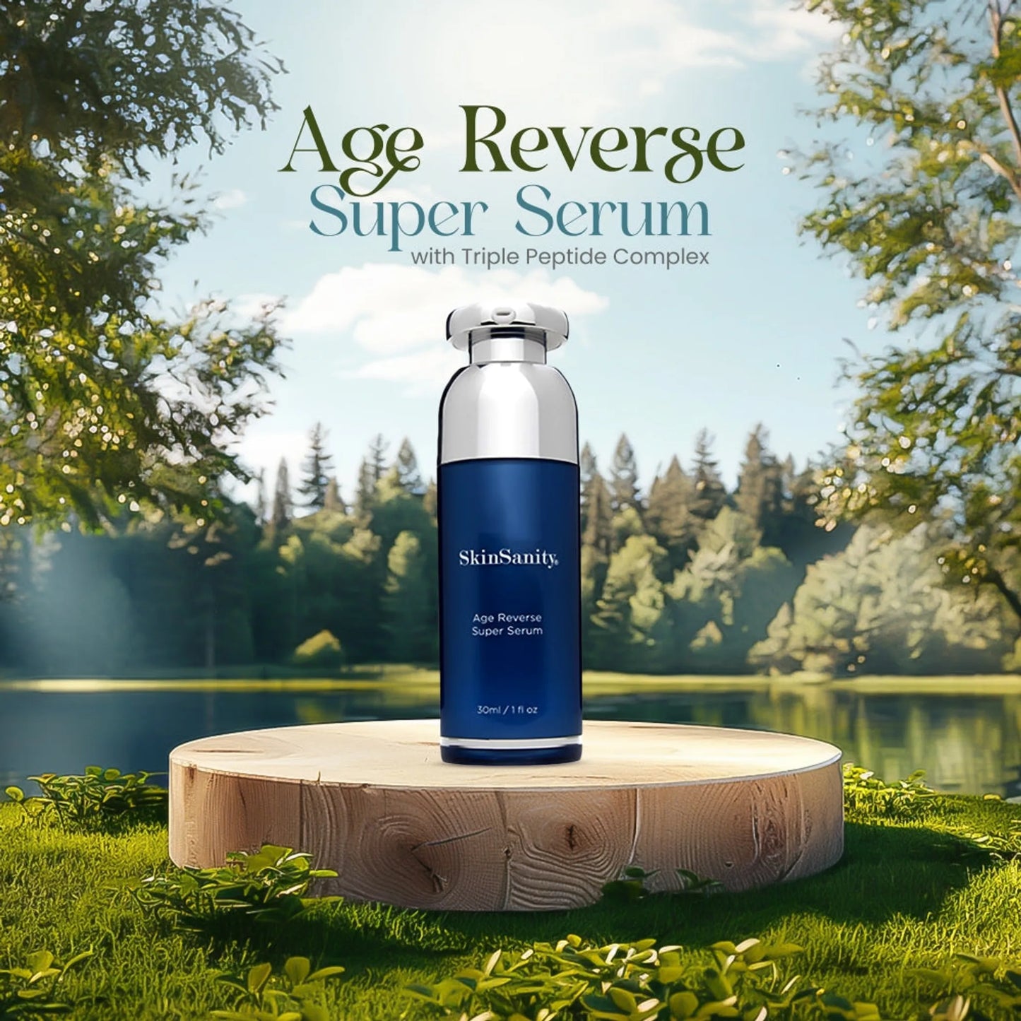 SkinSanity Age Reverse with Triple Peptides 1 fl oz