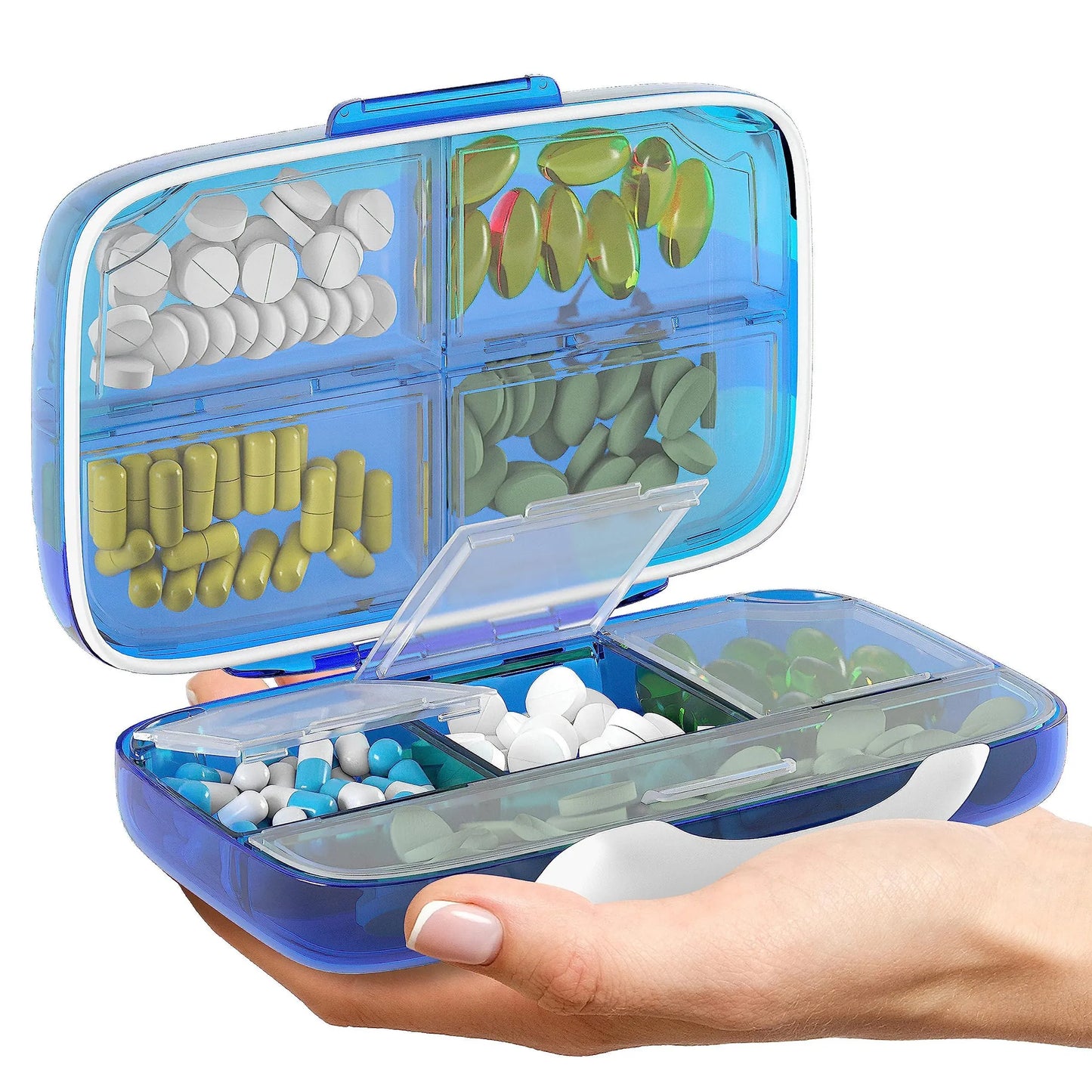 Pill Organizer Airtight Pill Box - Pack Of: 1 | Brand: Bexeen | Size: ONE