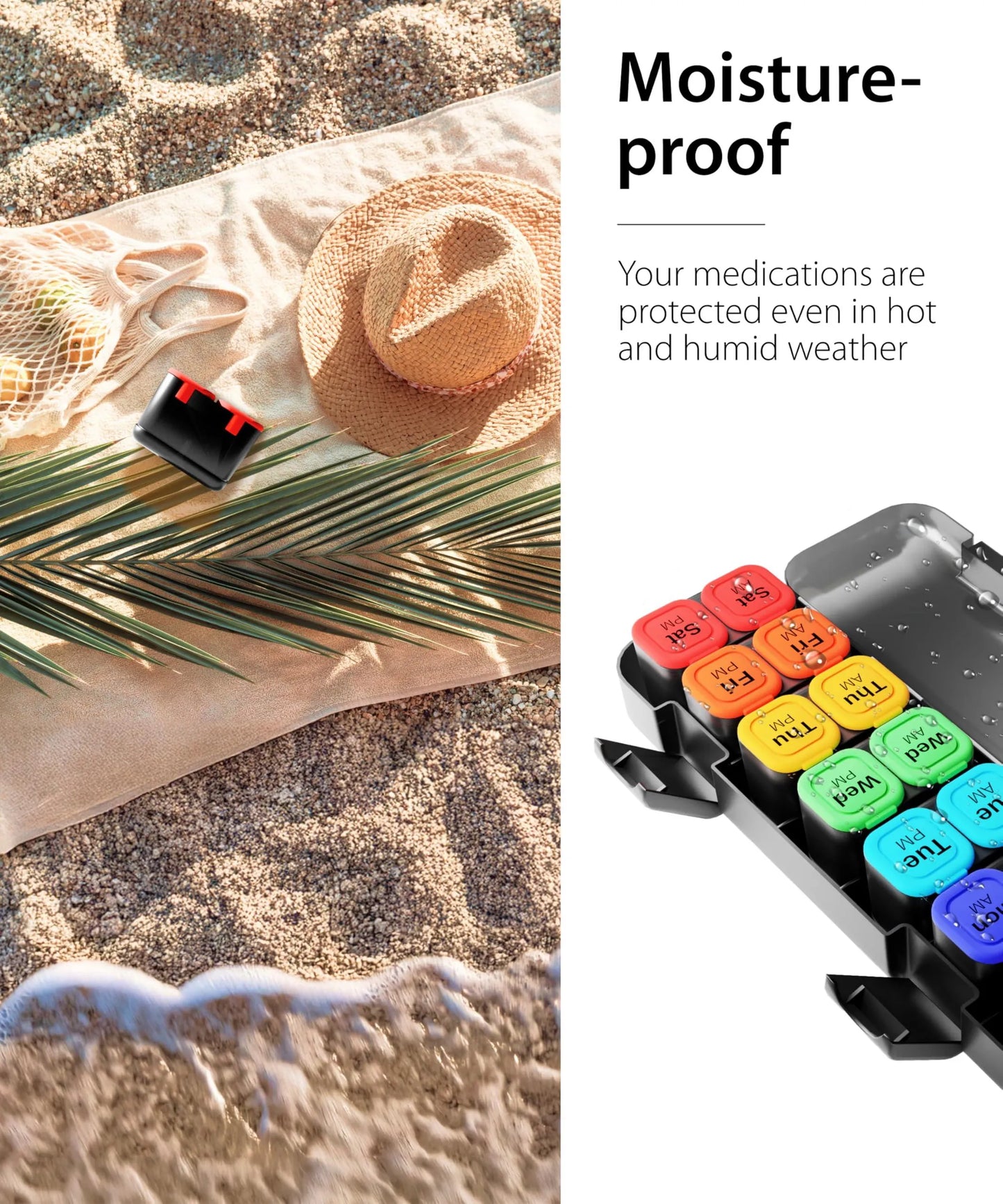 Weekly Pill Organizer 7 detachable containers