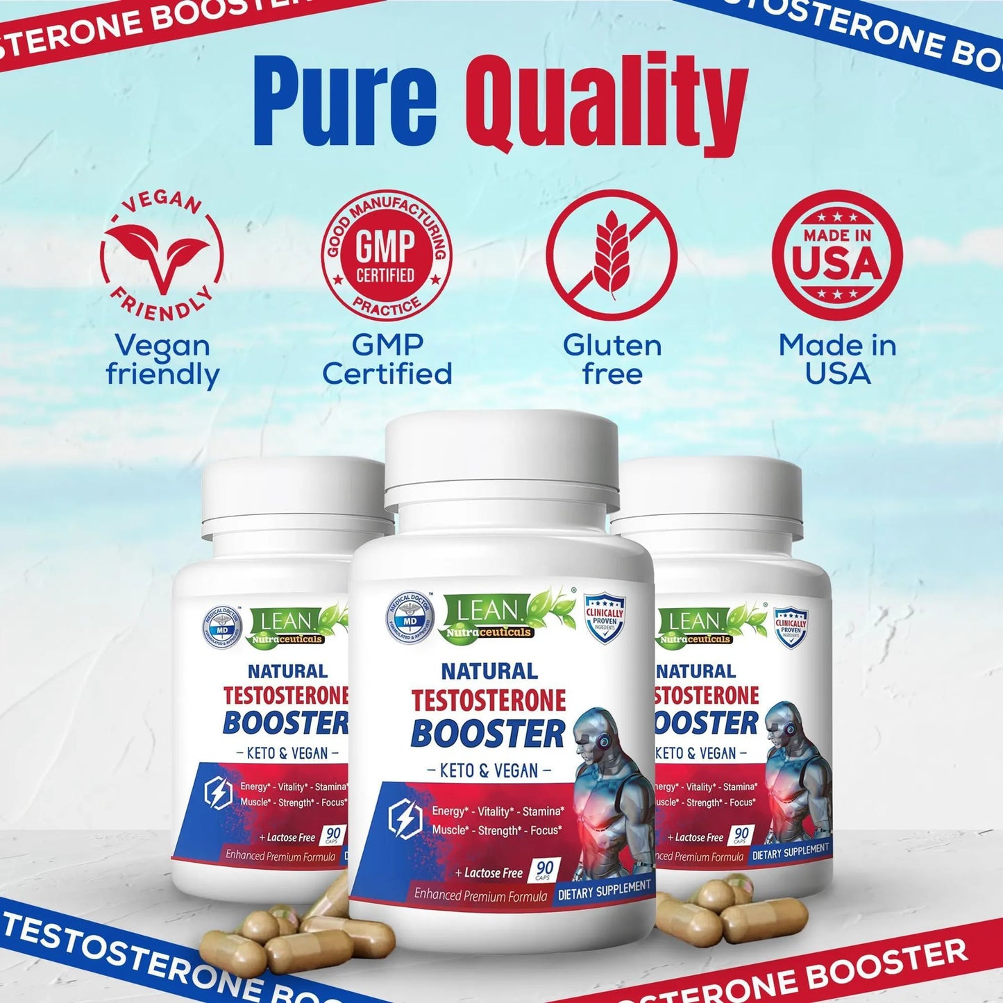 Testosterone Booster for Men Keto Vegan