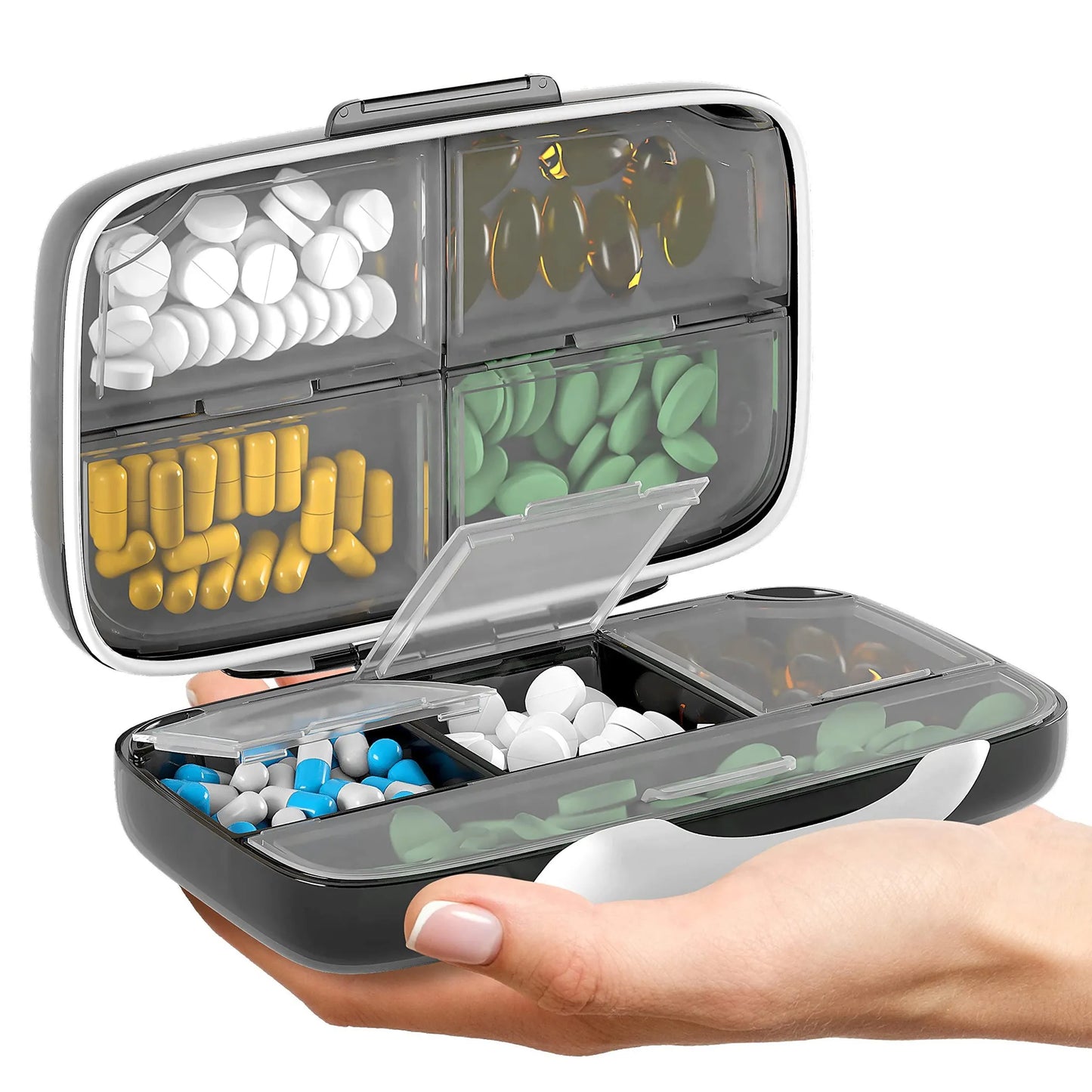 Airtight Pill Organizer Box