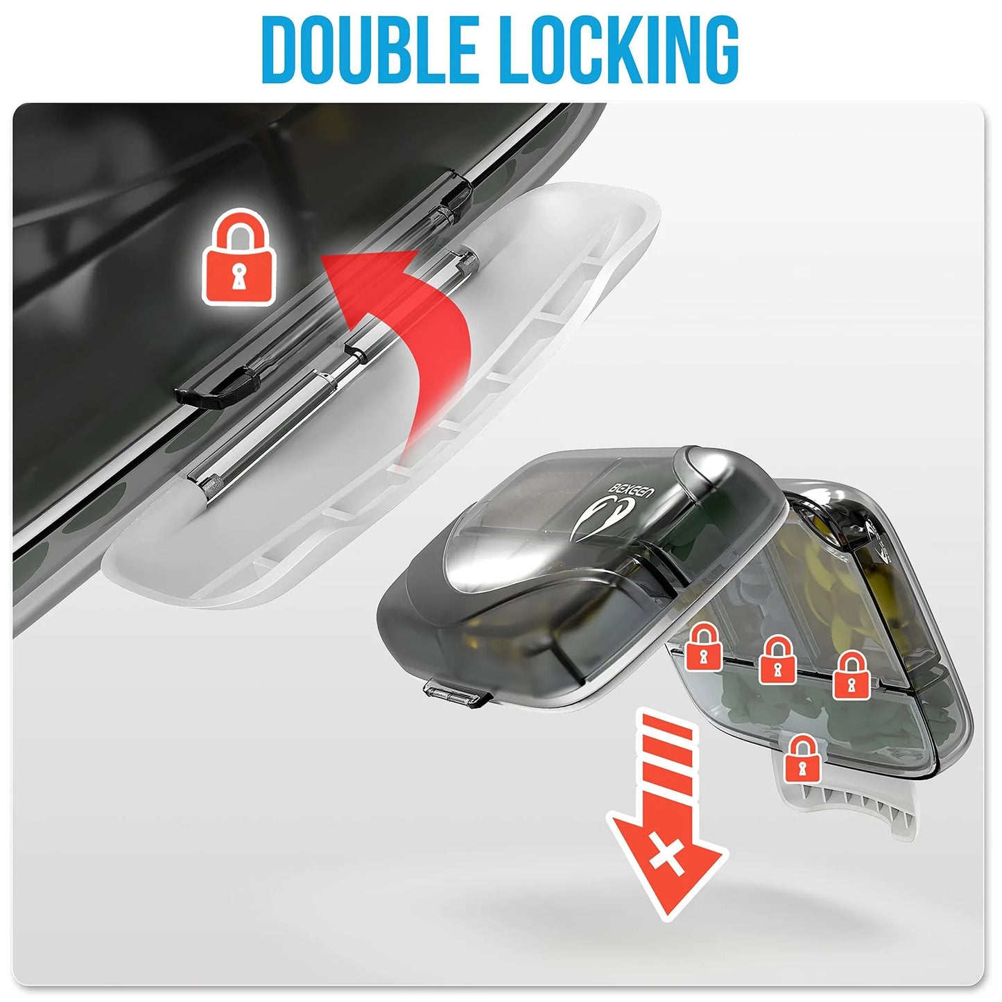 Airtight Pill Organizer Box