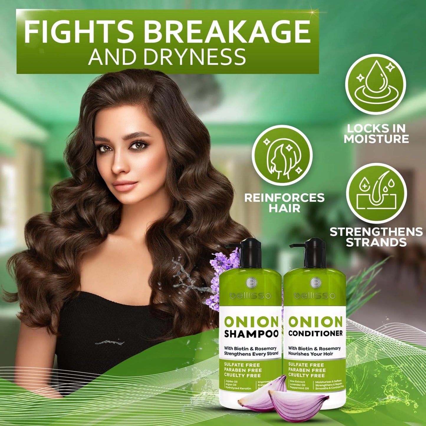 Onion Shampoo and Conditioner Set