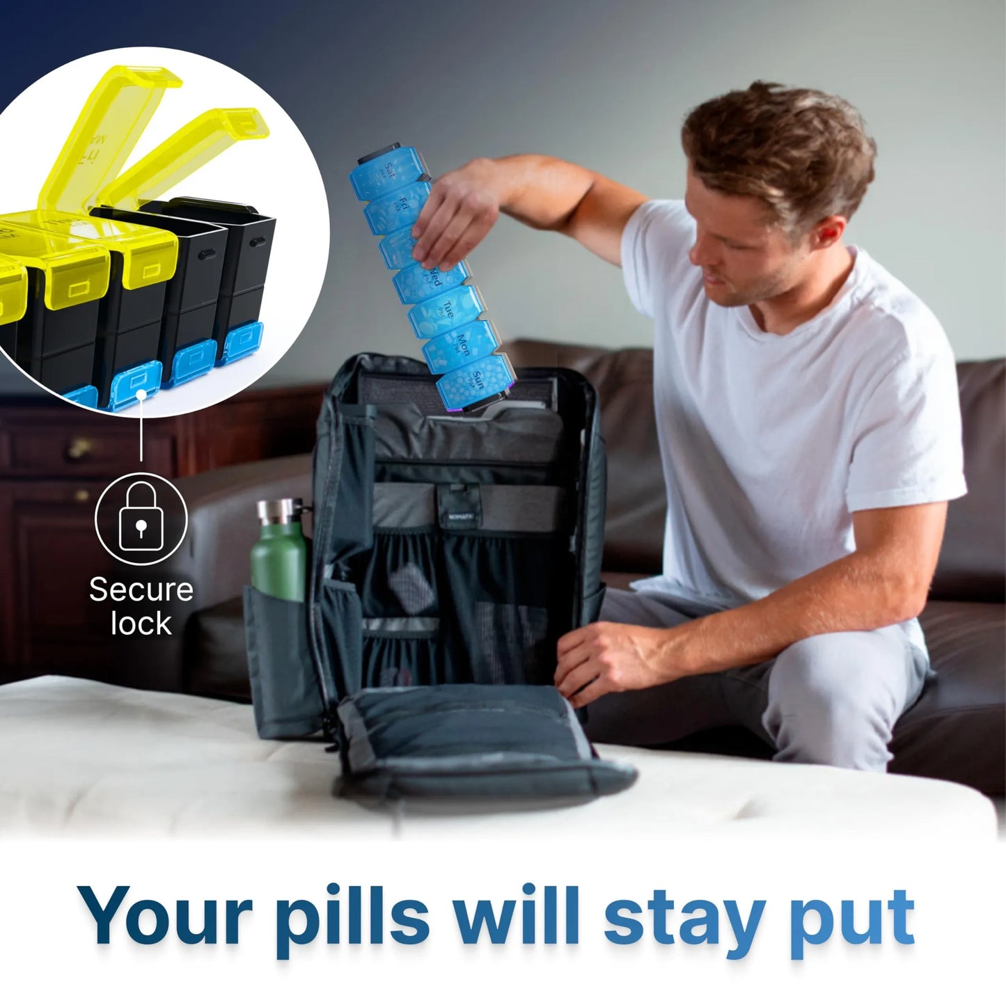 Extra Large Weekly Pill Organizer 2 Times a Day