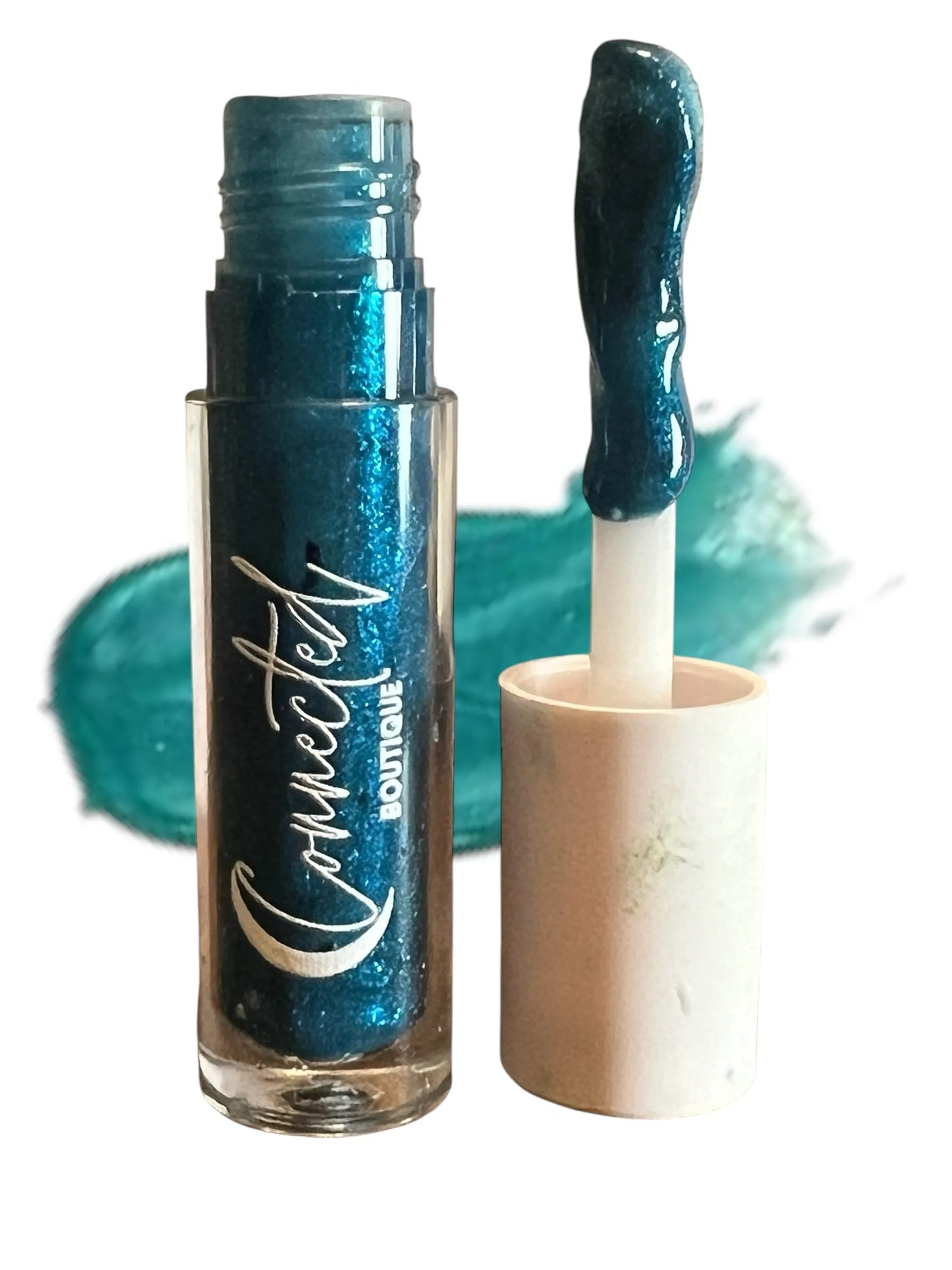 80s- Turquoise Duochrome Lip Gloss with vanilla scent