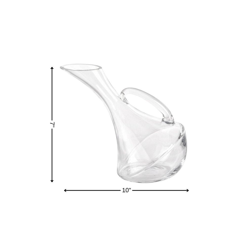 Mouth Blown Glass Wine Carafe 32 Oz