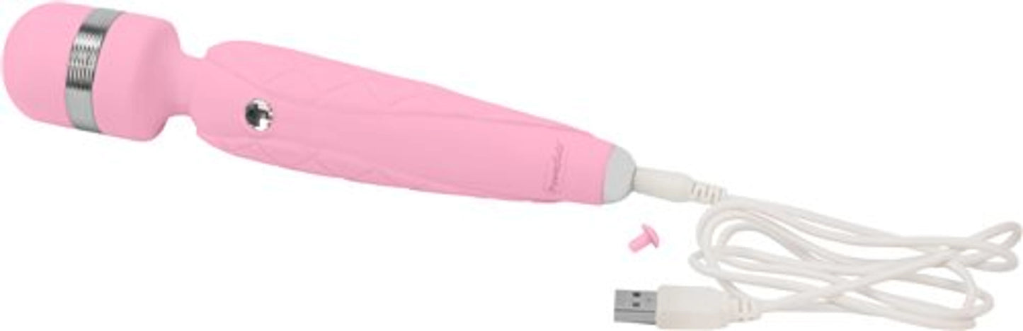 PILLOW TALK CHEEKY WAND W/SWAROVSKI CRYSTAL PINK