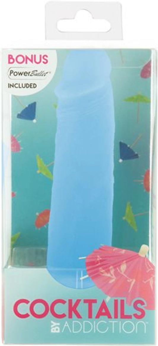 ADDICTION COCKTAILS 5.5 SILICONE DONG BLUE LAGOON "