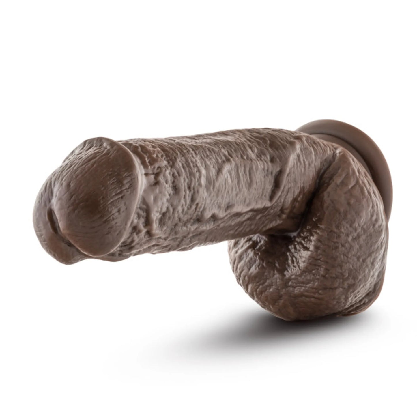 DR SKIN MR D 8.5IN DILDO W/ SUCTION CUP CHOCOLATE