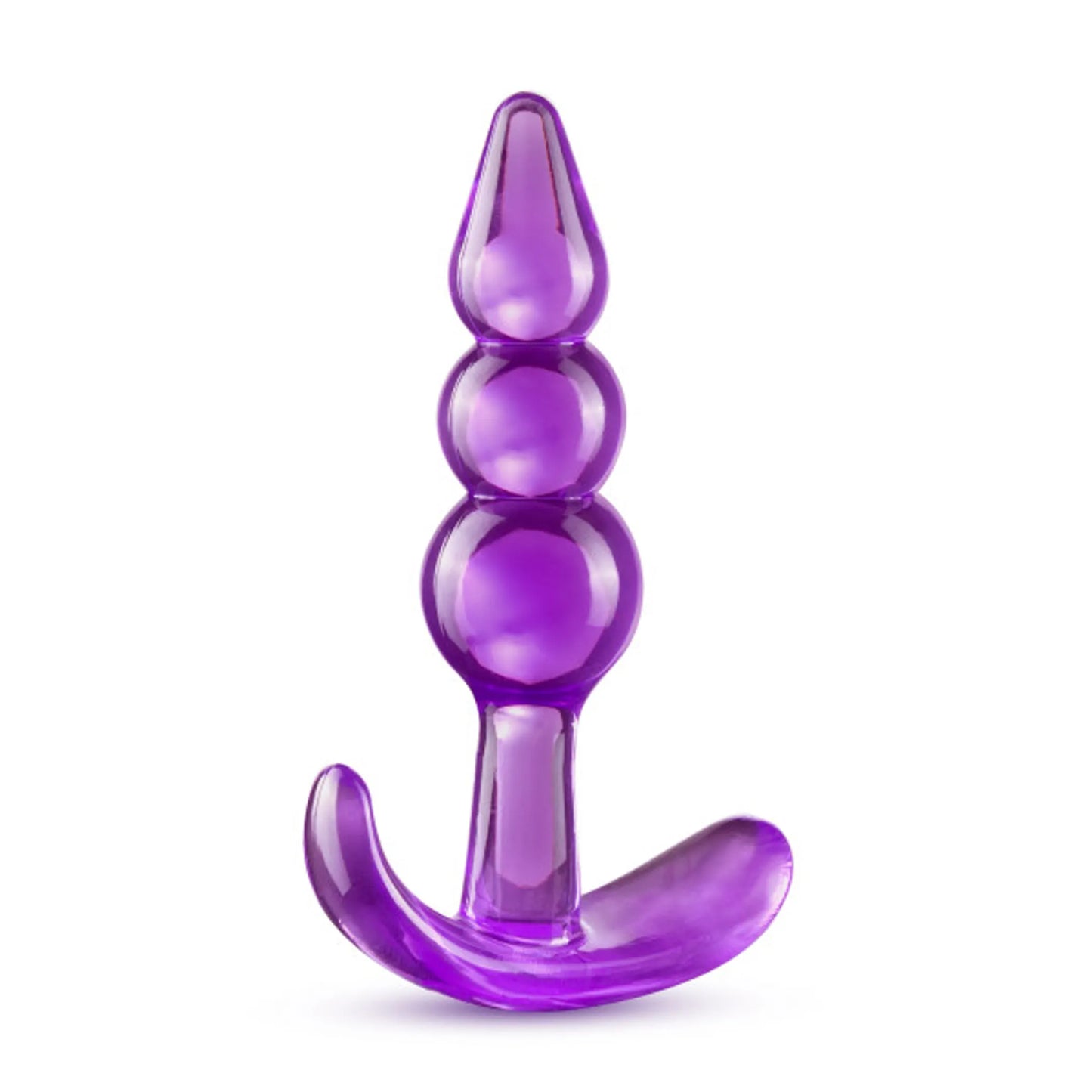 B YOURS TRIPLE BEAD ANAL PLUG PURPLE