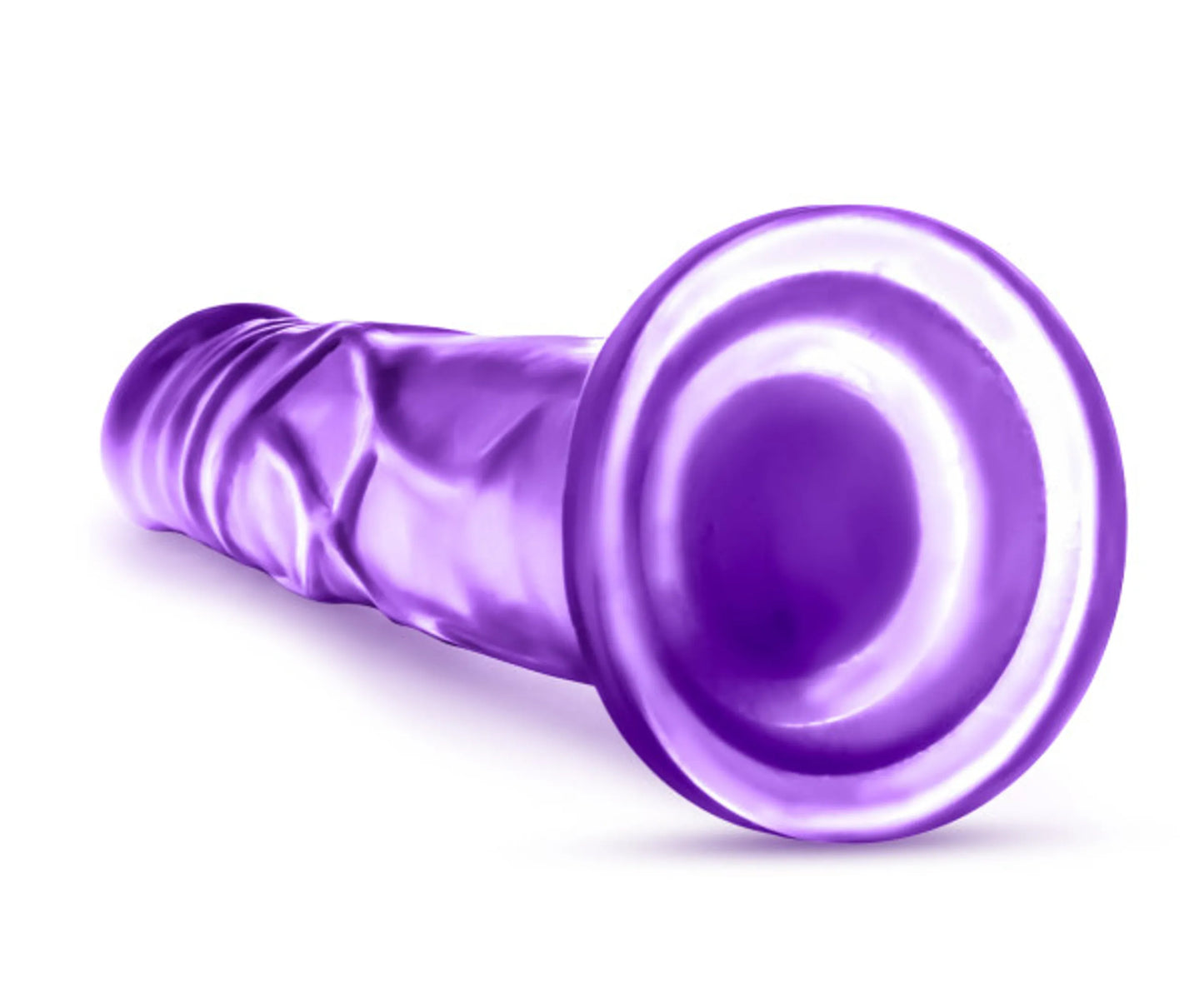 B YOURS SWEET N HARD 5 PURPLE DILDO "