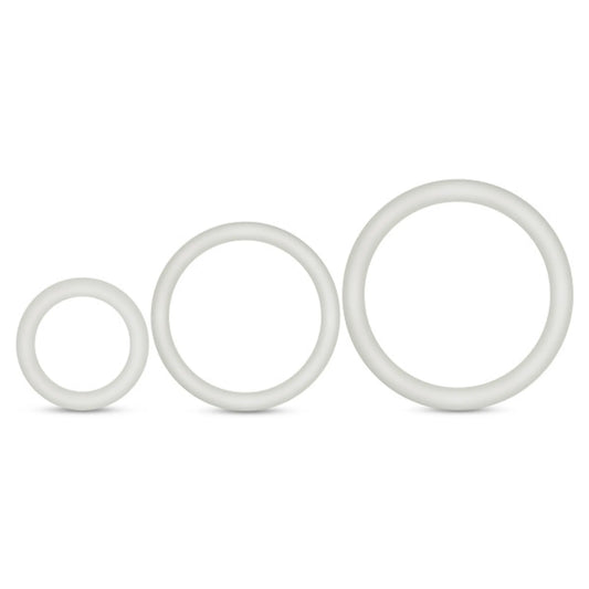 PERFORMANCE VS4 PURE PREMIUM SILICONE COCKRING SET WHITE