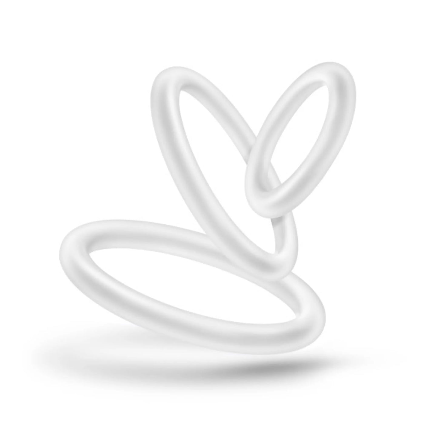 PERFORMANCE VS4 PURE PREMIUM SILICONE COCKRING SET WHITE