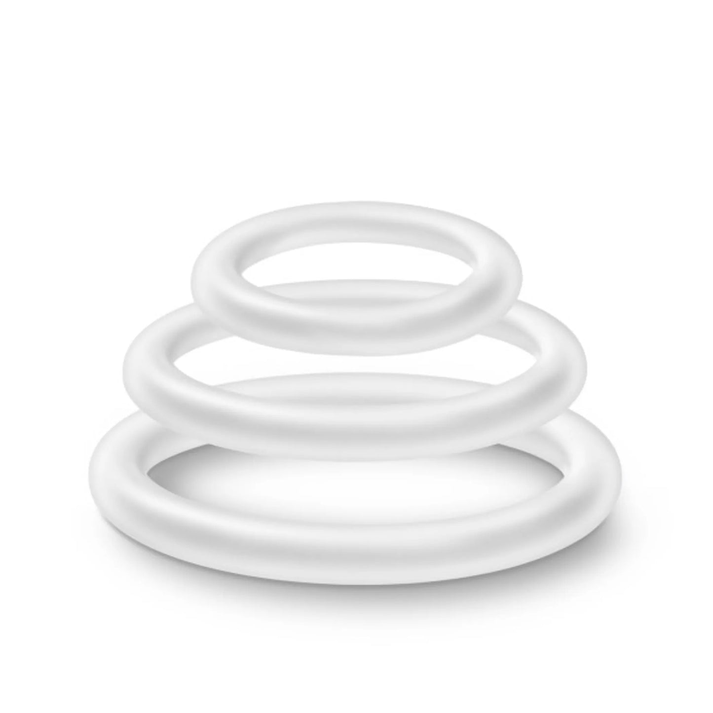 PERFORMANCE VS4 PURE PREMIUM SILICONE COCKRING SET WHITE