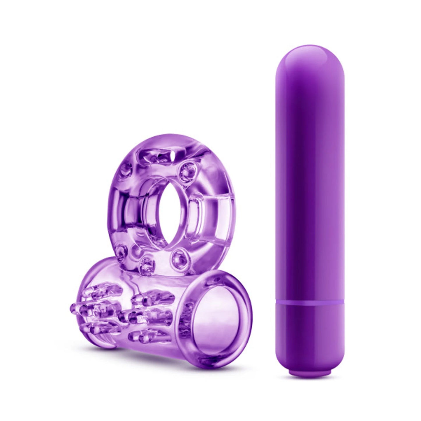 PLAY WITH ME COUPLES PLAY VIBRATING COCKRING PURPLE