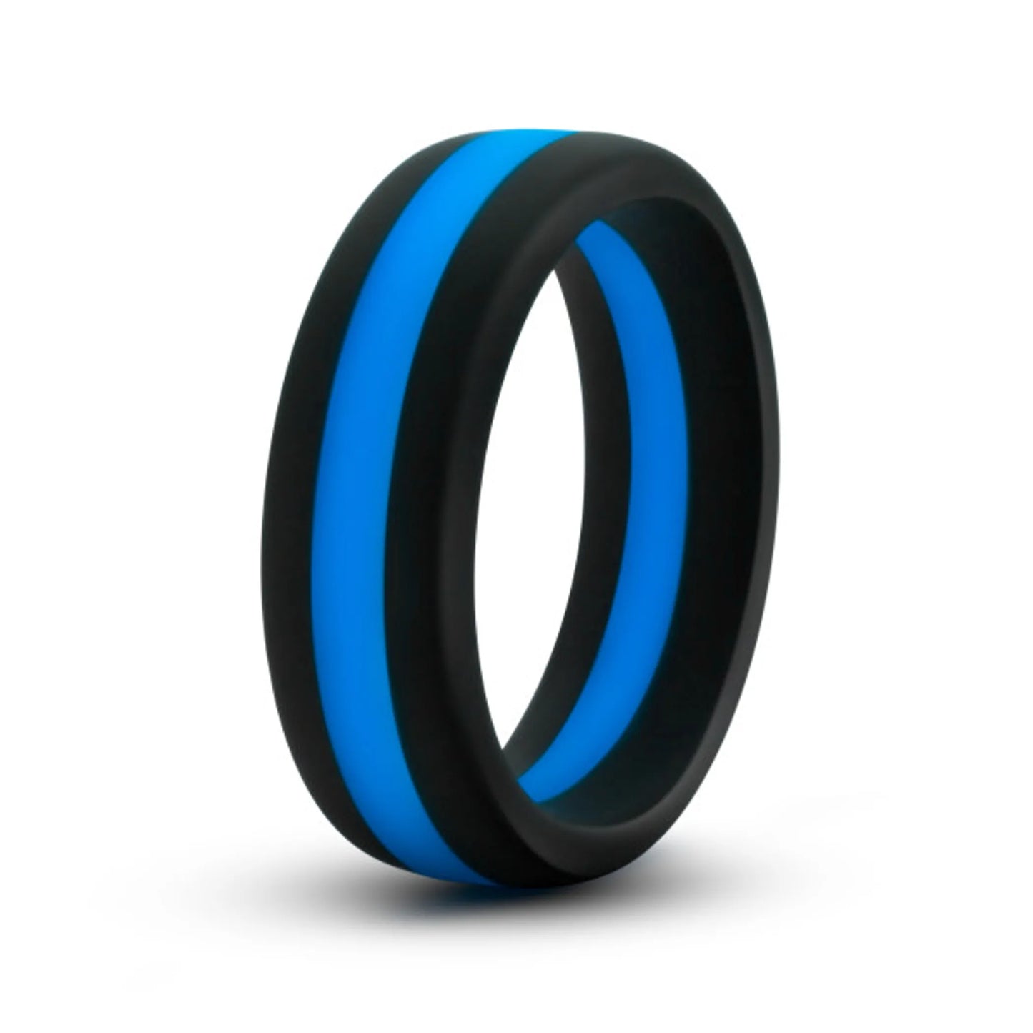 PERFORMANCE SILICONE GO PRO COCK RING BLACK/BLUE/BLACK