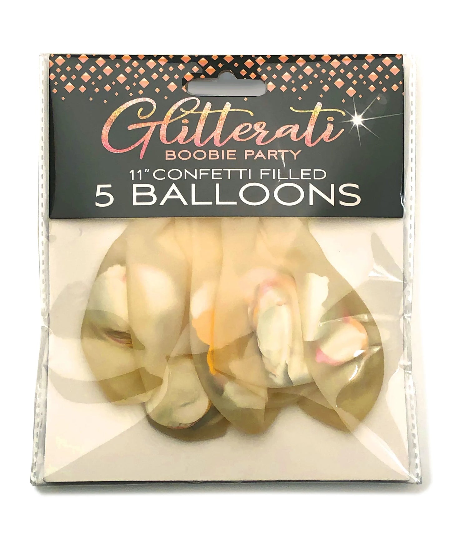 GLITTERATI BOOBIE CONFETTI BALLOONS