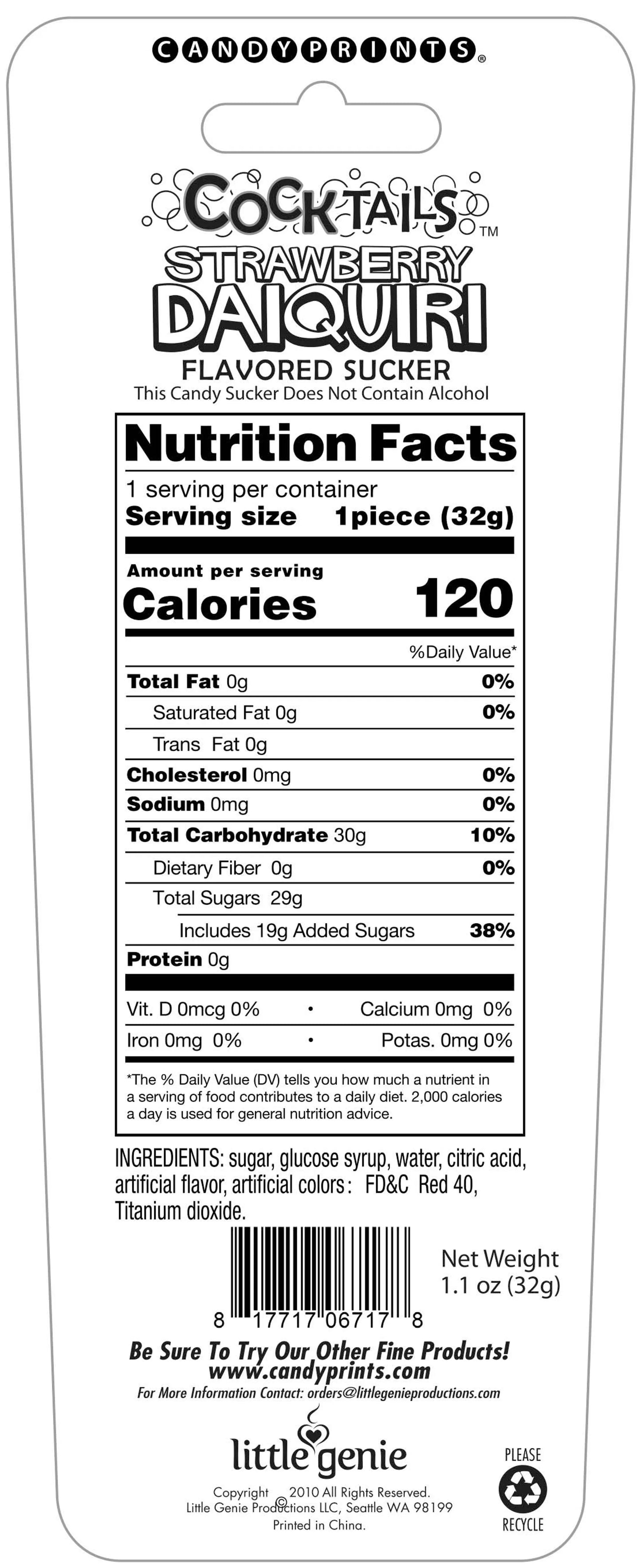 COCKTAILS SUCKER STRAWBERRY DAIQUIRI