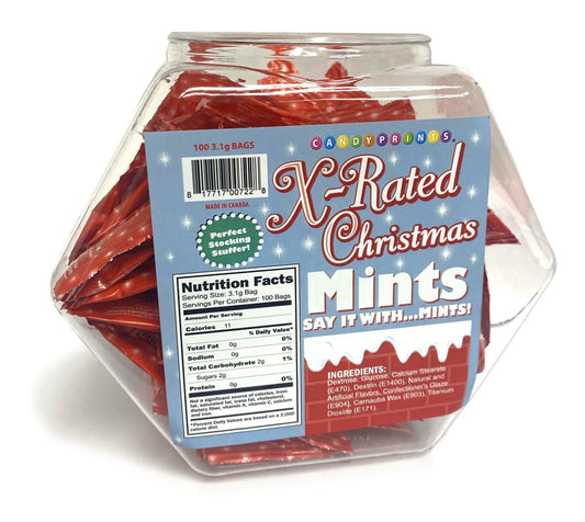 XMAS AMUSEMINTS 100PC DISPLAY