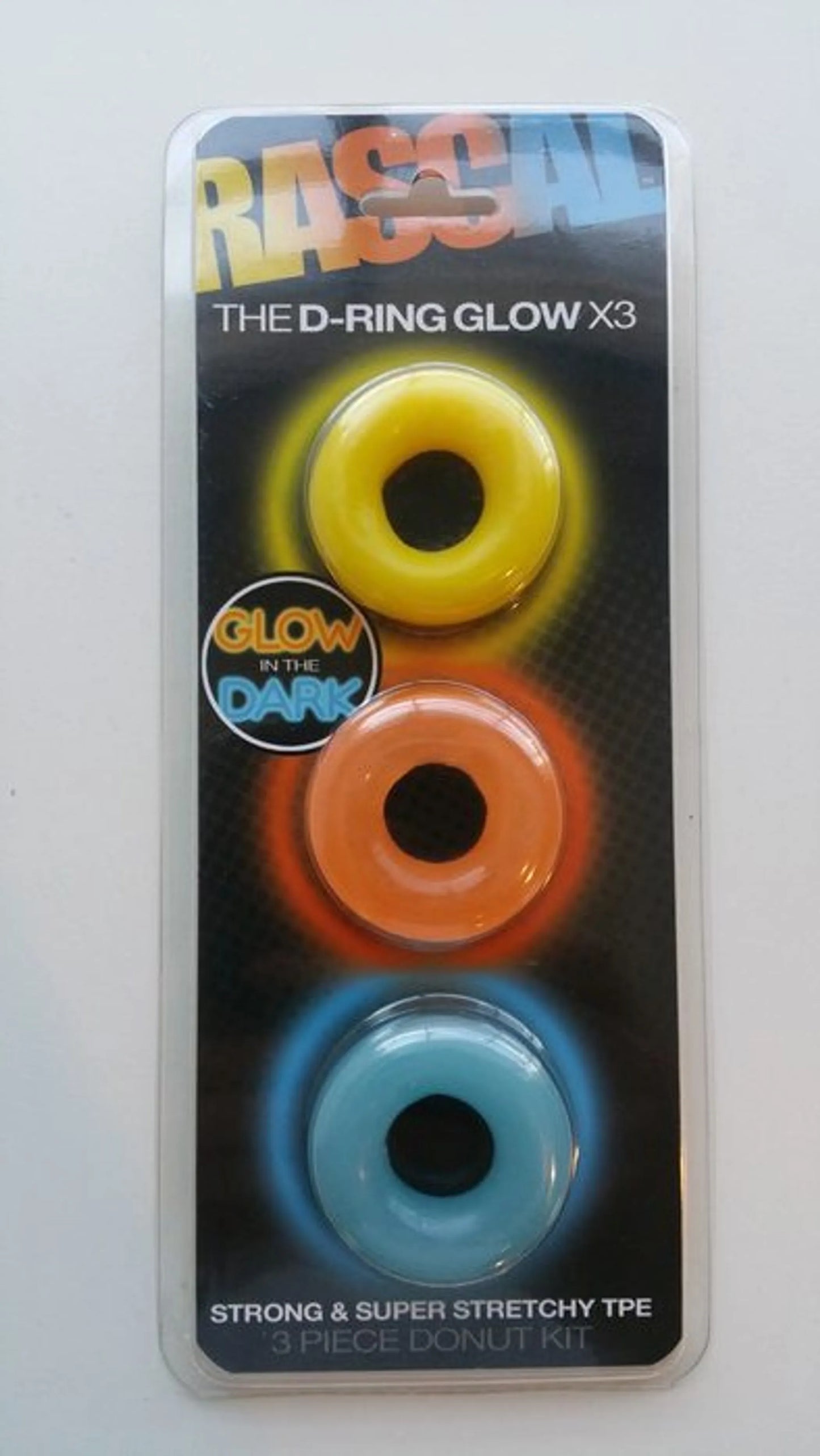 RASCAL D RING GLOW X3 COCK RINGS