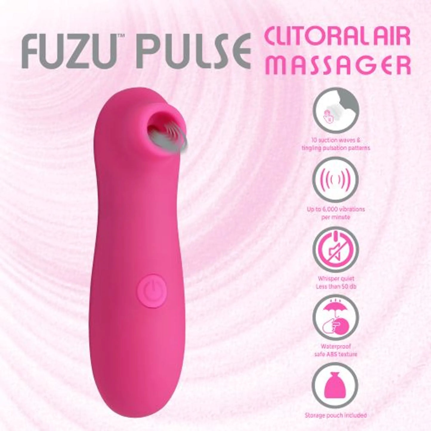 CLITORAL AIR MASSAGER PINK
