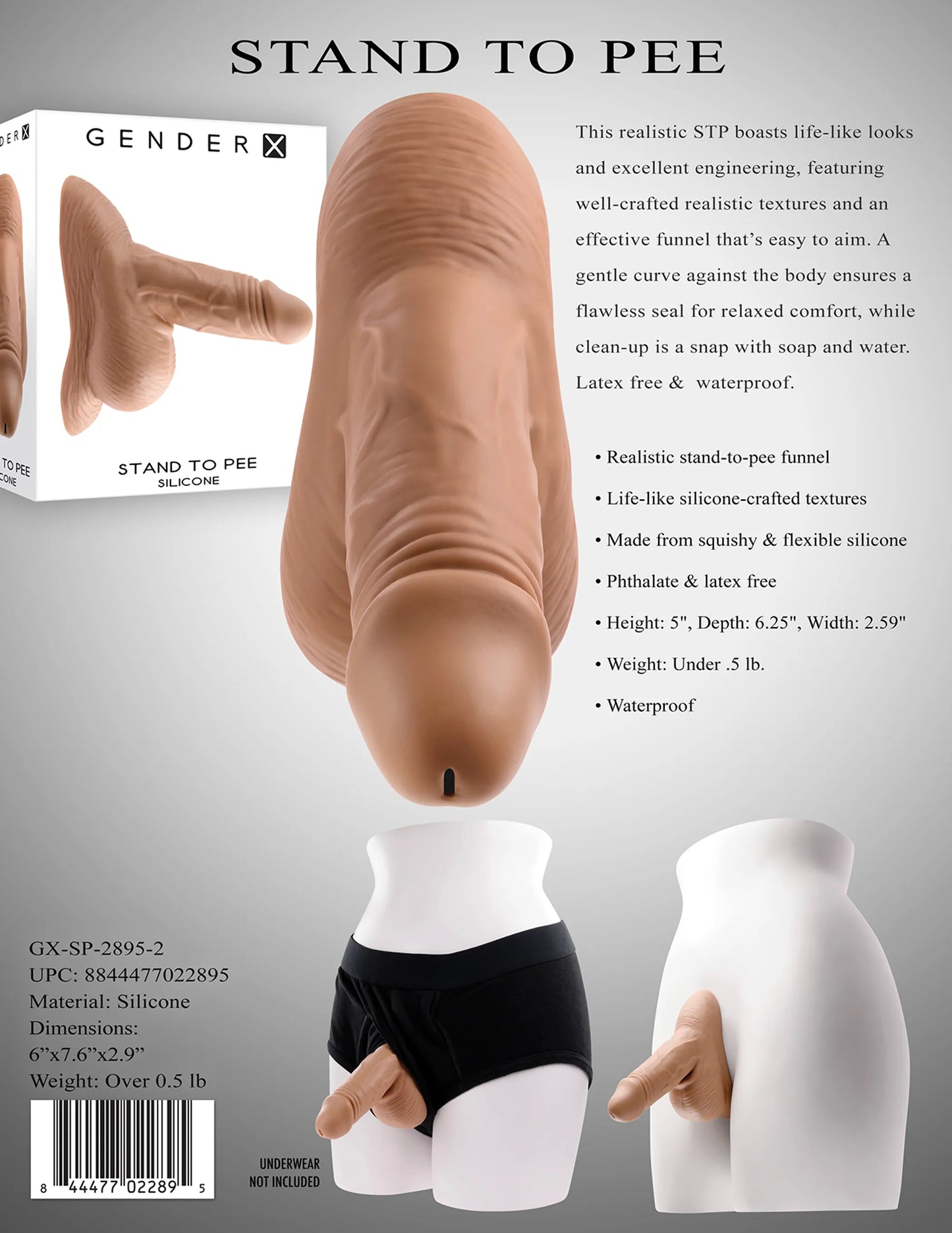 GENDER X STAND TO PEE MEDIUM SILICONE