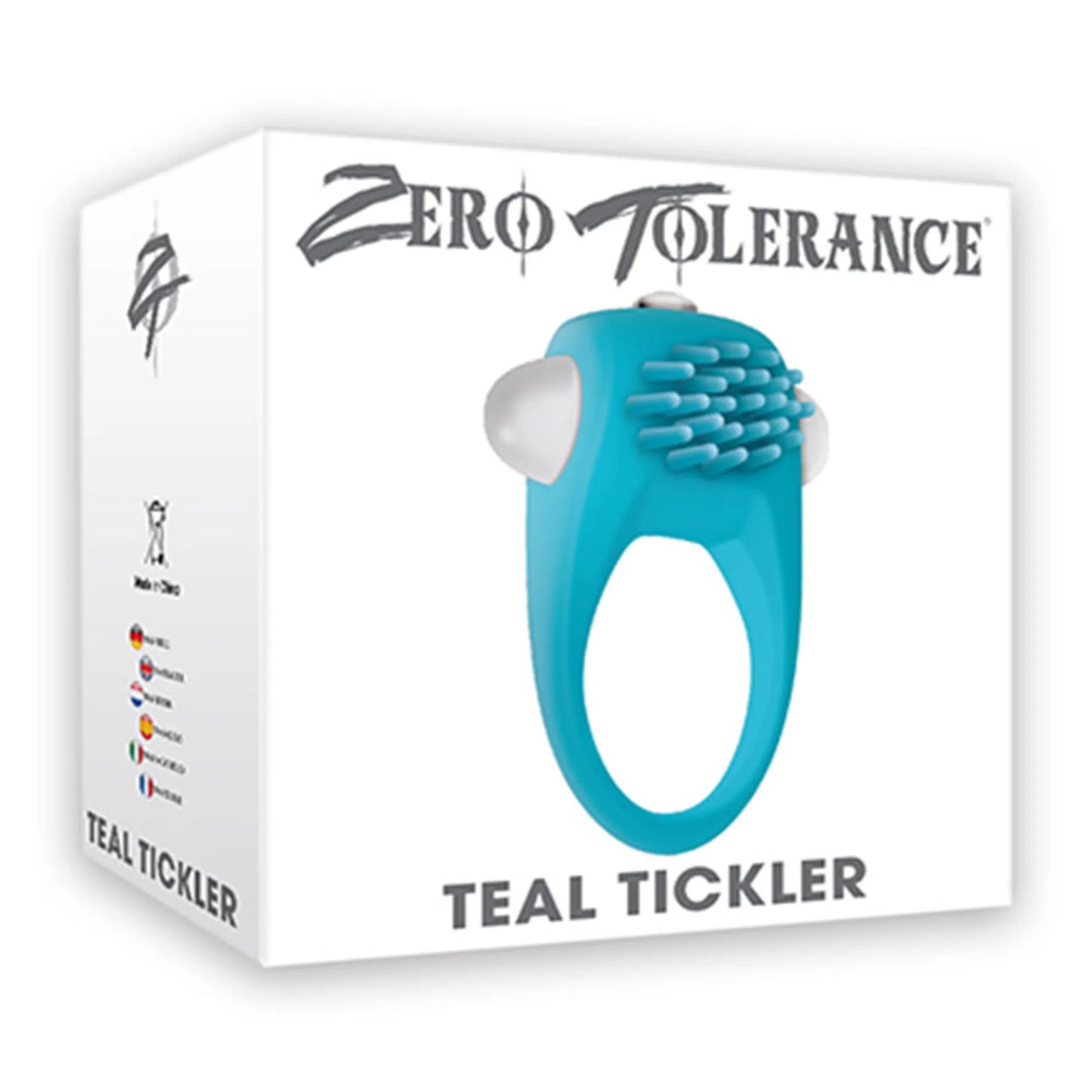 ZERO TOLERANCE TEAL TICKLER VIBRATING COCK RING