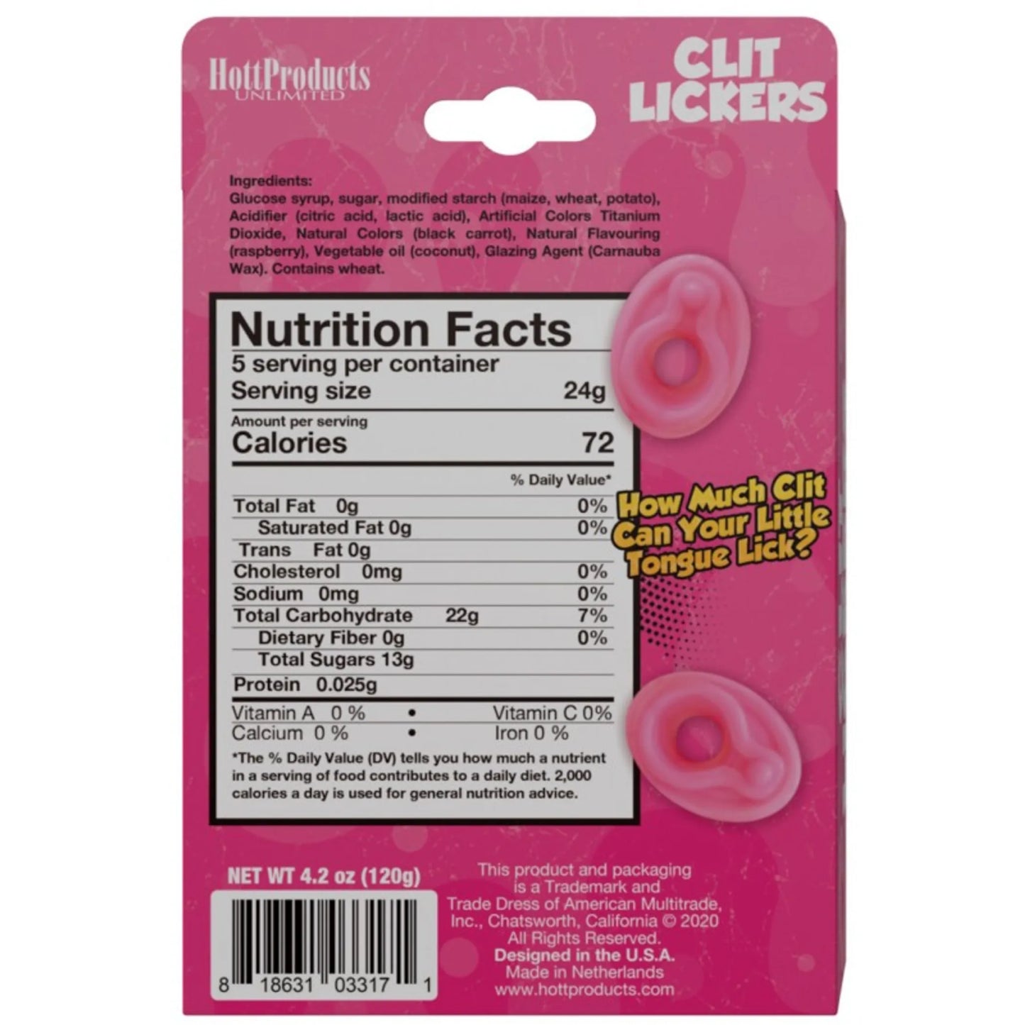 CLIT LICKERS VAGINA SHAPED GUMMIES