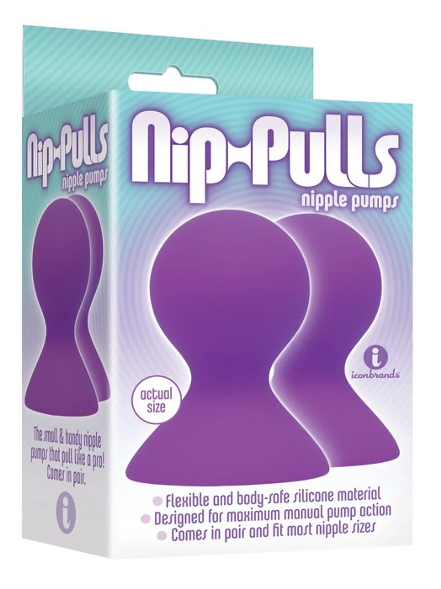 9'S SILICONE NIP PULLS VIOLET
