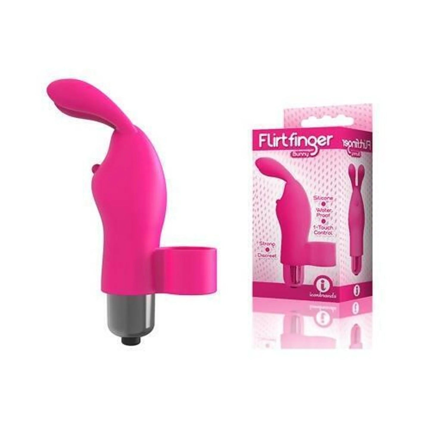 9'S FLIRT BUNNY FINGER VIBE PINK