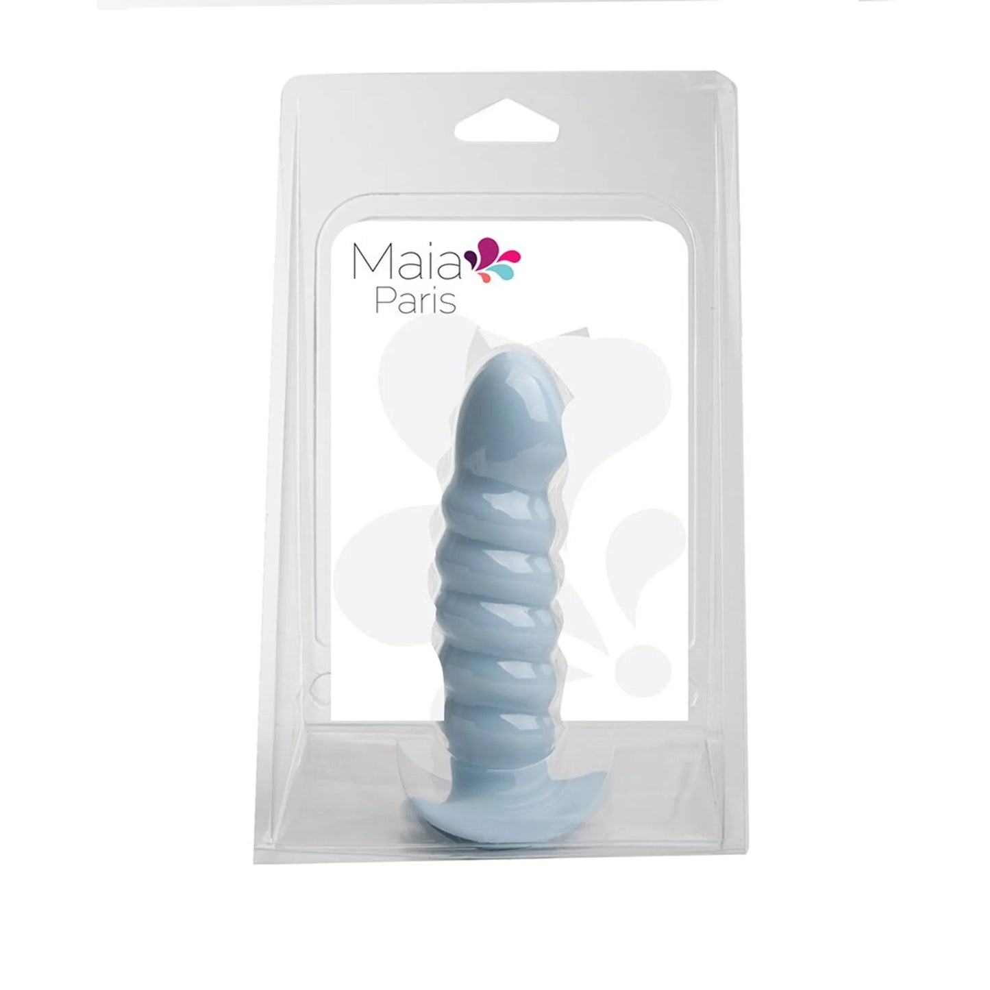 PARIS 6 SILICONE DONG PASTEL BLUE "