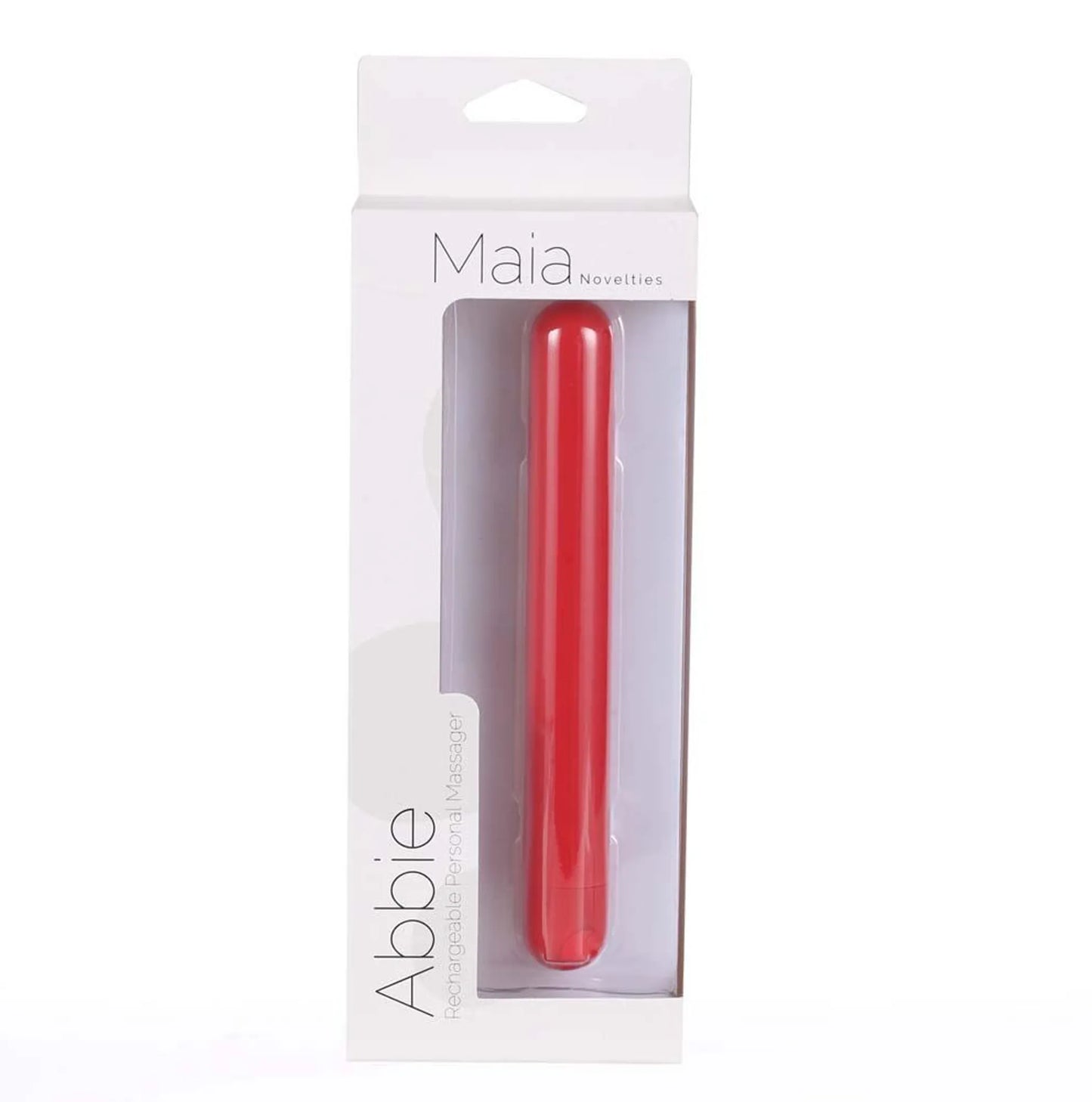 ABBIE LONG RECHARGEABLE BULLET RED