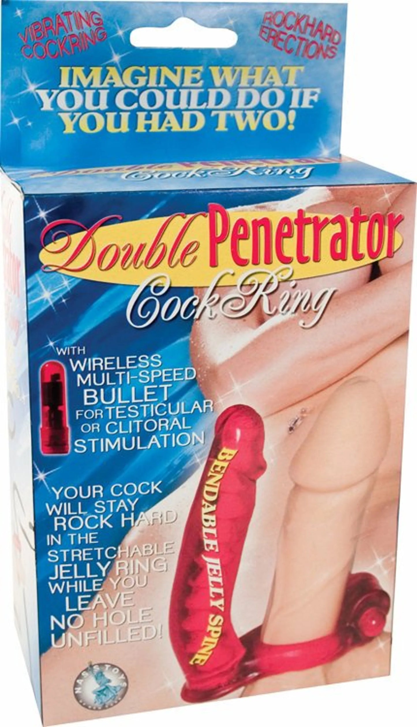 DOUBLE PENETRATOR COCKRING RED