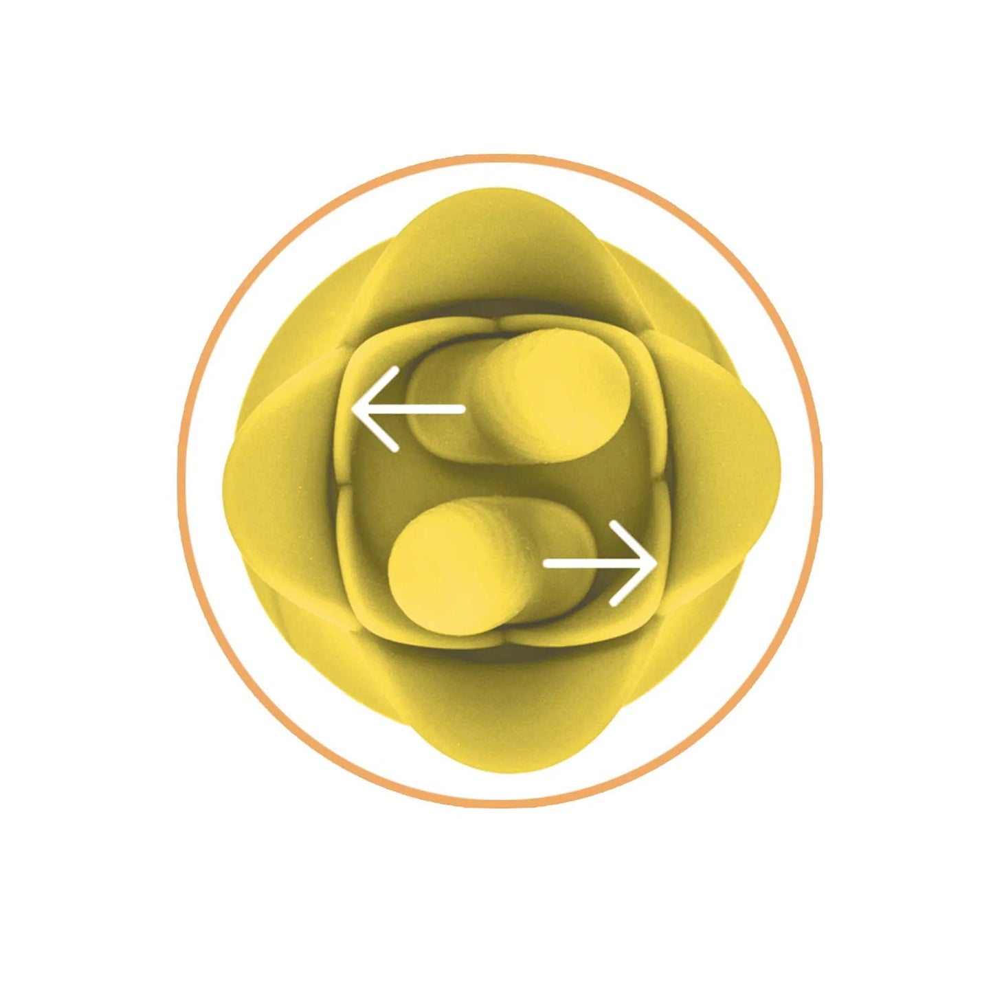 CLIT-TASTIC TULIP FINGER MASSAGER YELLOW