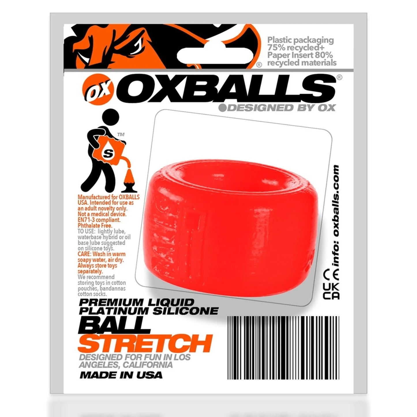 BALLS-T BALL STRETCHER RED ATOMIC JOCK (NET)