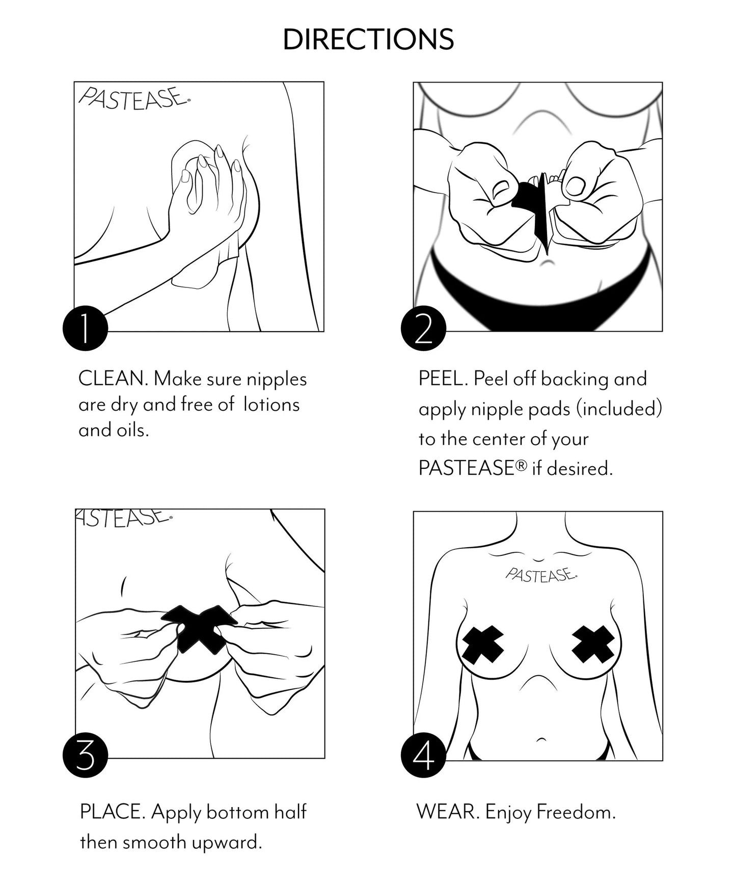 PASTEASE CLOVER 'FUCK ME IM IRISH' NIPPLE PASTIES