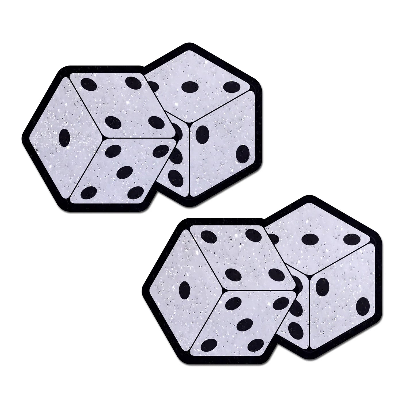 PASTEASE PAIR OF FUZZY DICE