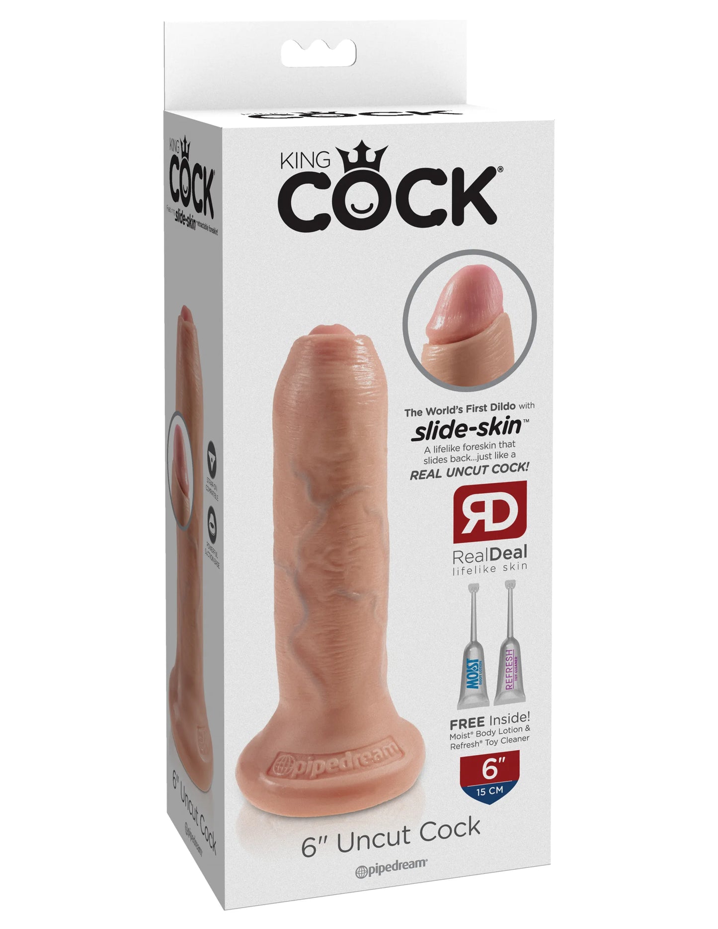 KING COCK 6 IN UNCUT LIGHT