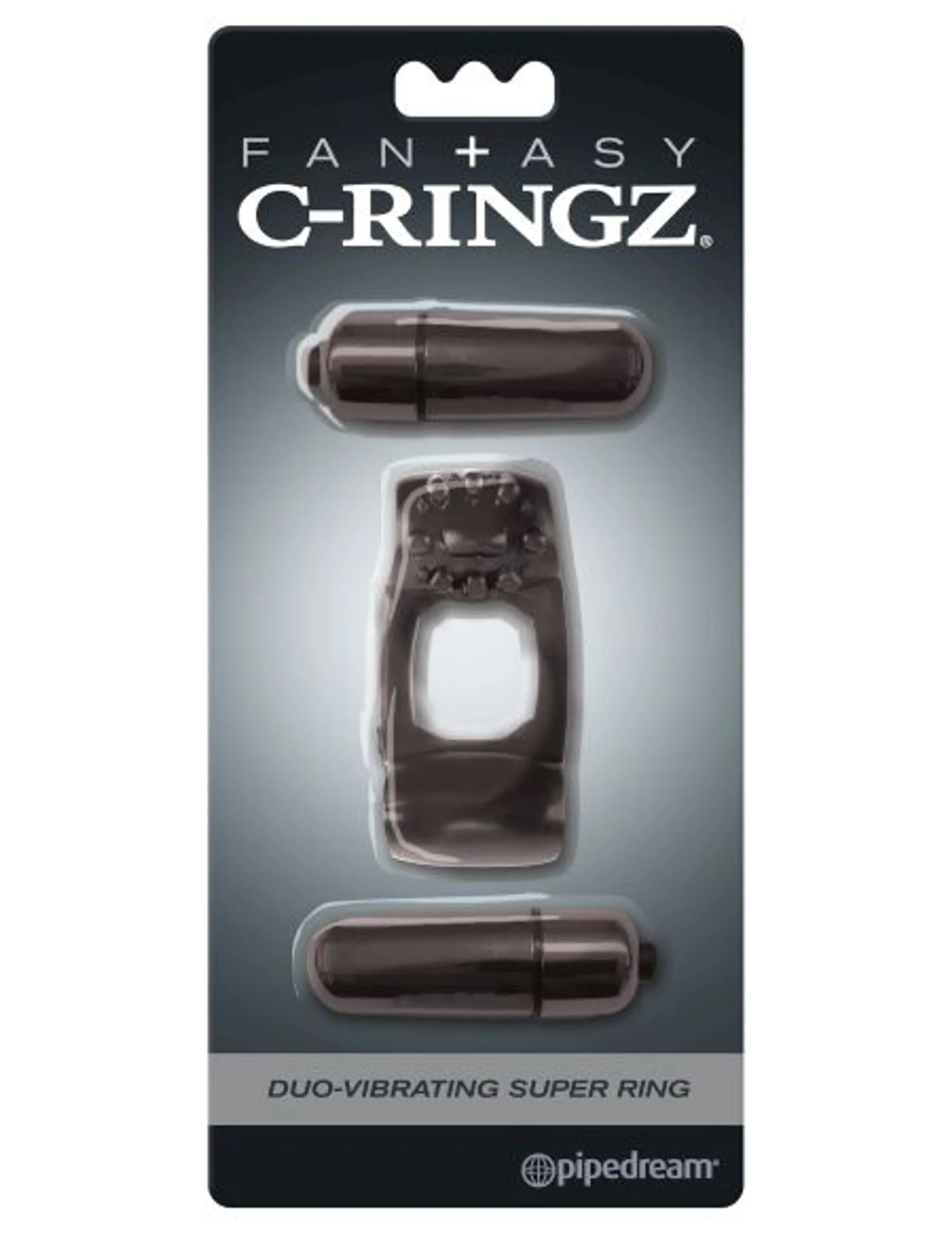 FANTASY C RINGZ DUO VIBRATING SUPER RING BLACK