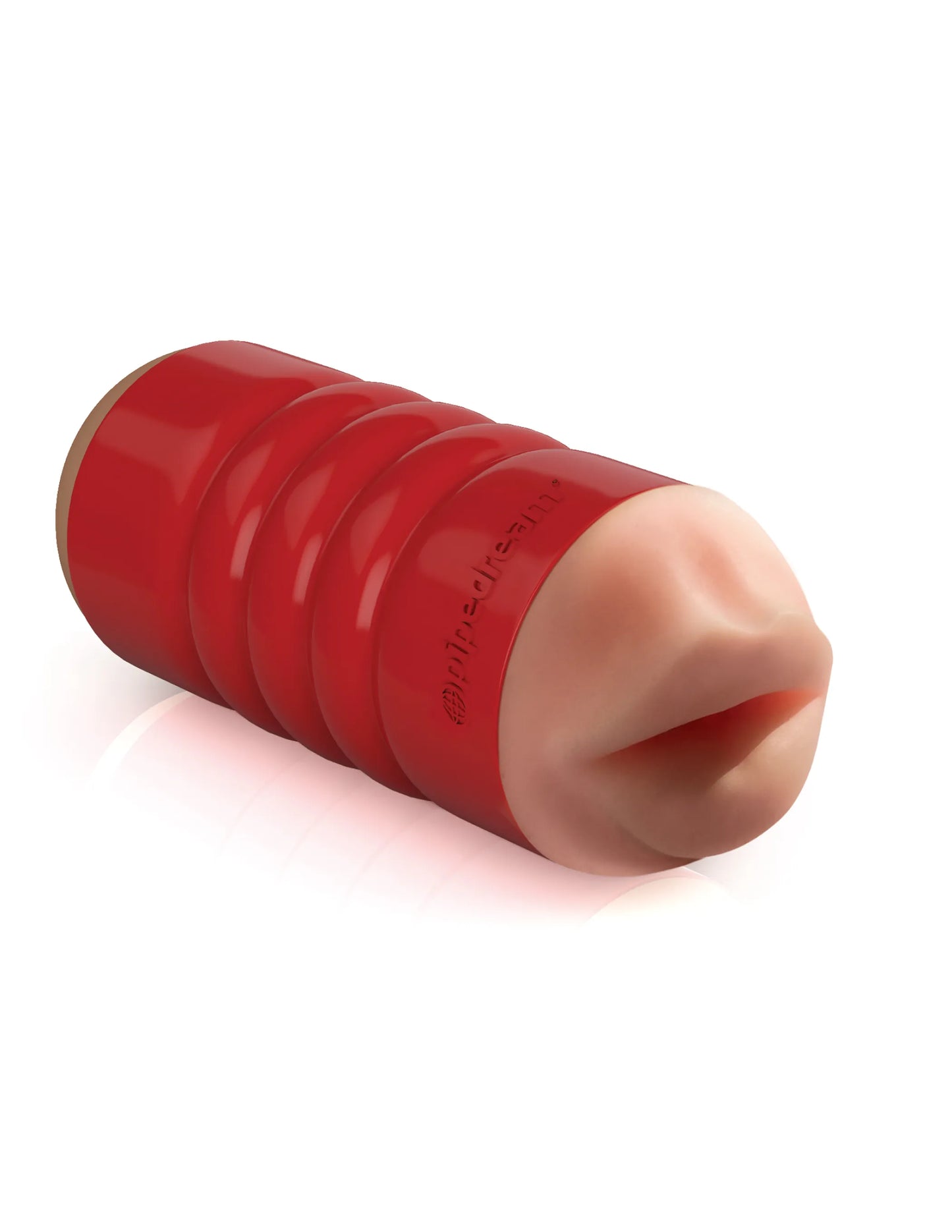 PDX EXTREME TIGHT GRIP MOUTH & ASS MASTURBATOR RED/LIGHT