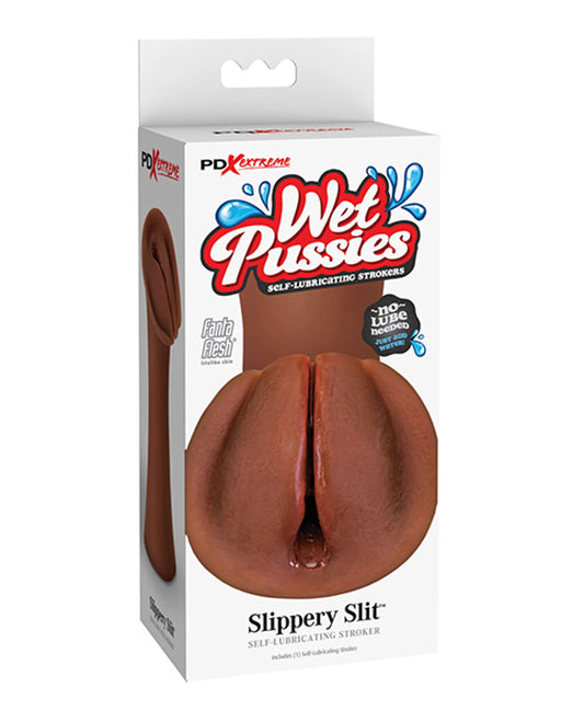 PDX EXTREME WET PUSSIES SLIPPERY SLIT BROWN