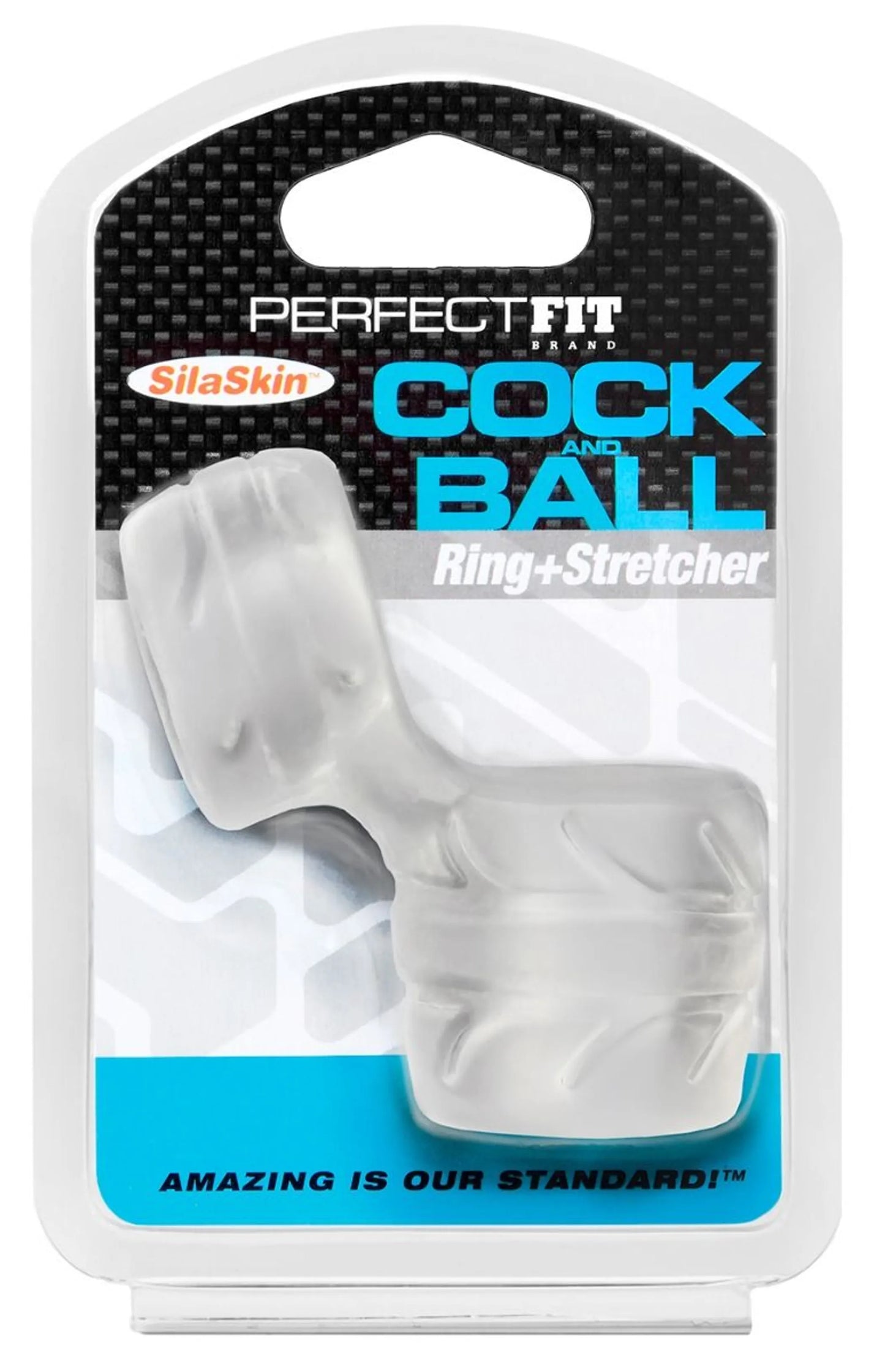 PERFECT FIT SILISKIN COCK & BA BALL CLEAR